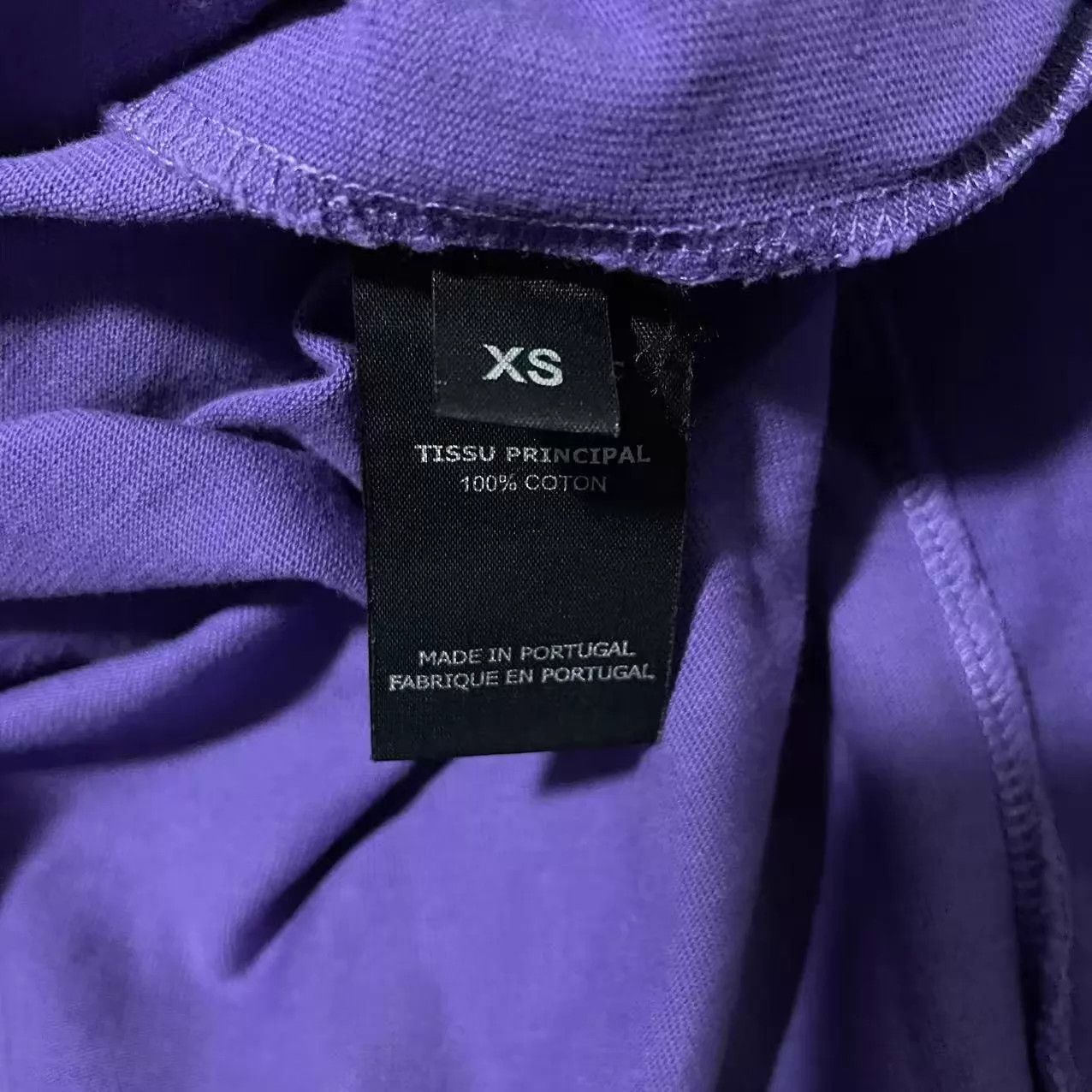 Vetements Vetements Purple Oversize White Logo Short Tee Size US XS / EU 42 / 0 - 4 Thumbnail
