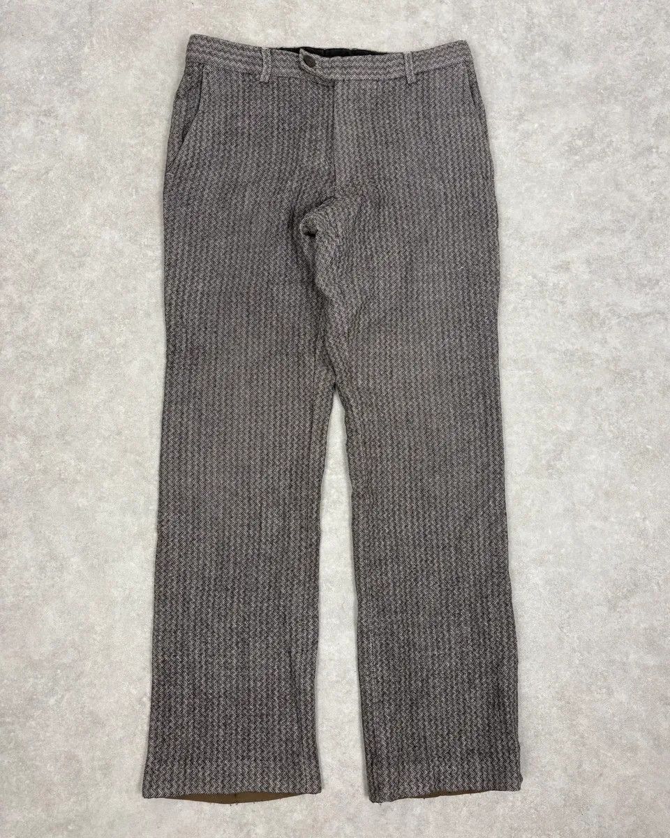 Dries Van Noten Dries Van Noten Grey Classy Wool Mozaic Pants Size US 30 / EU 46 - 1 Thumbnail