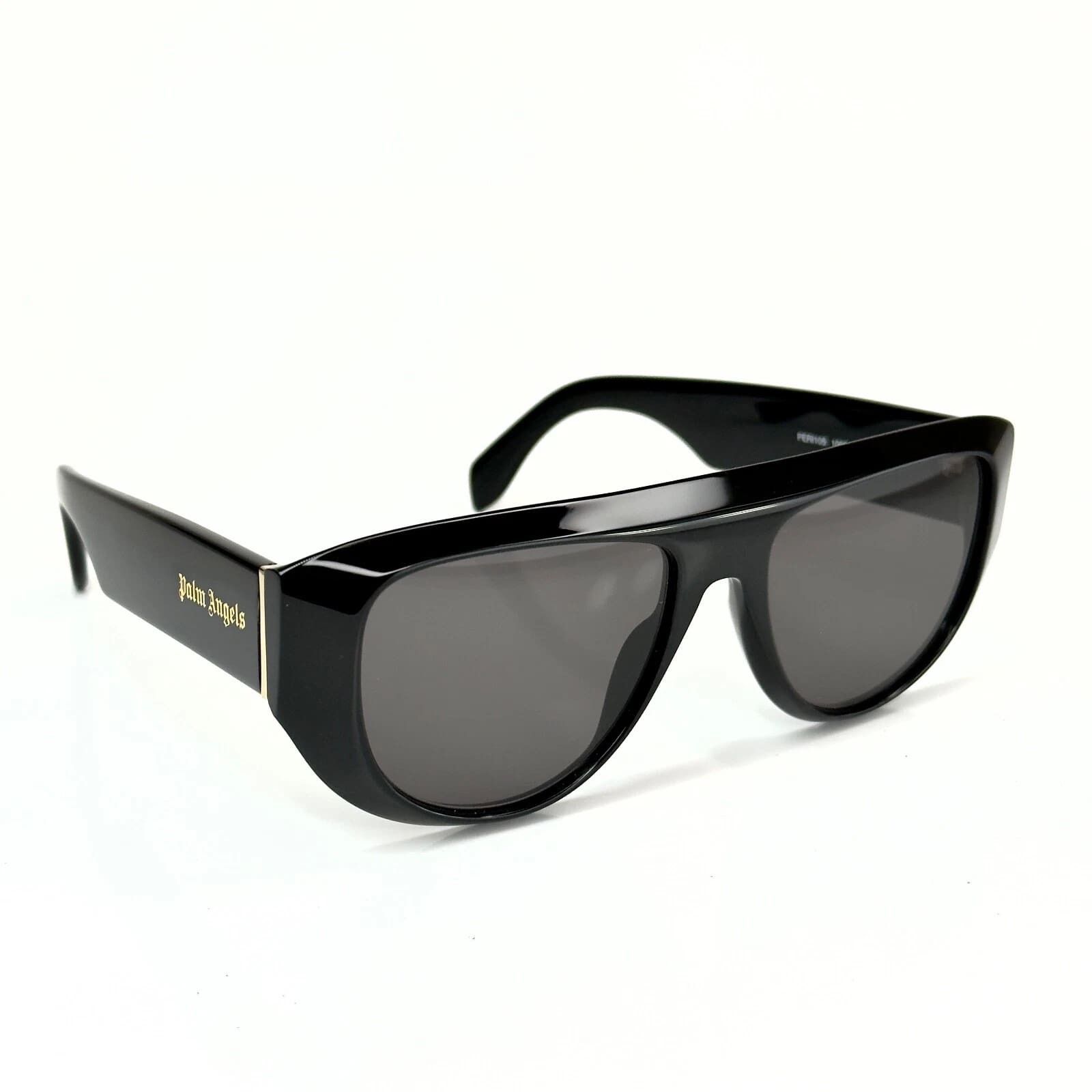 Palm Angels PALM ANGELS PERI105 105 JOSHUA Black Unisex Sunglass Size ONE SIZE - 5 Thumbnail