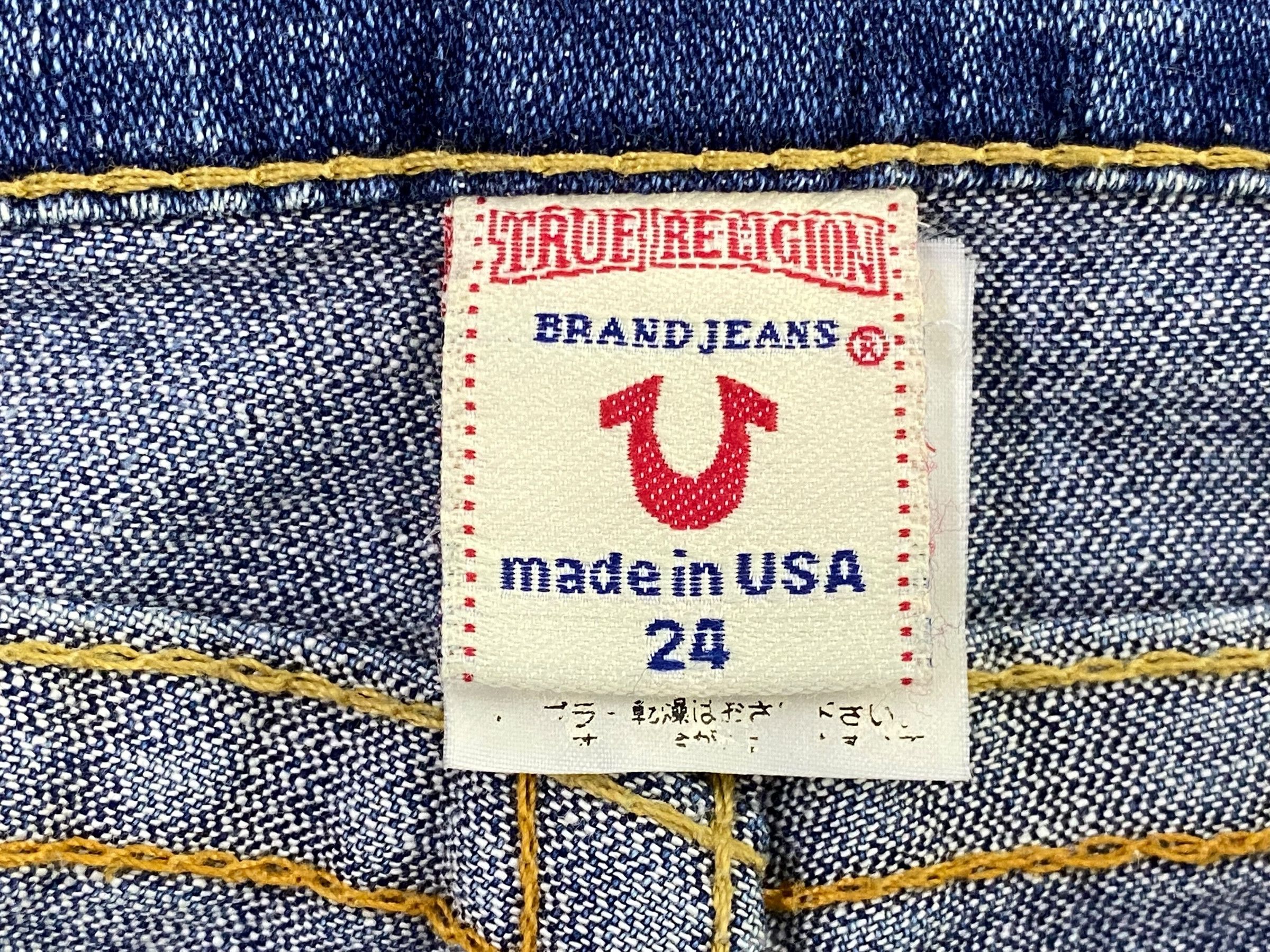 True Religion True Religion Twisted Seam Flare Bootcut Denim Jeans Size 24" / US 00 / IT 34 - 9 Thumbnail
