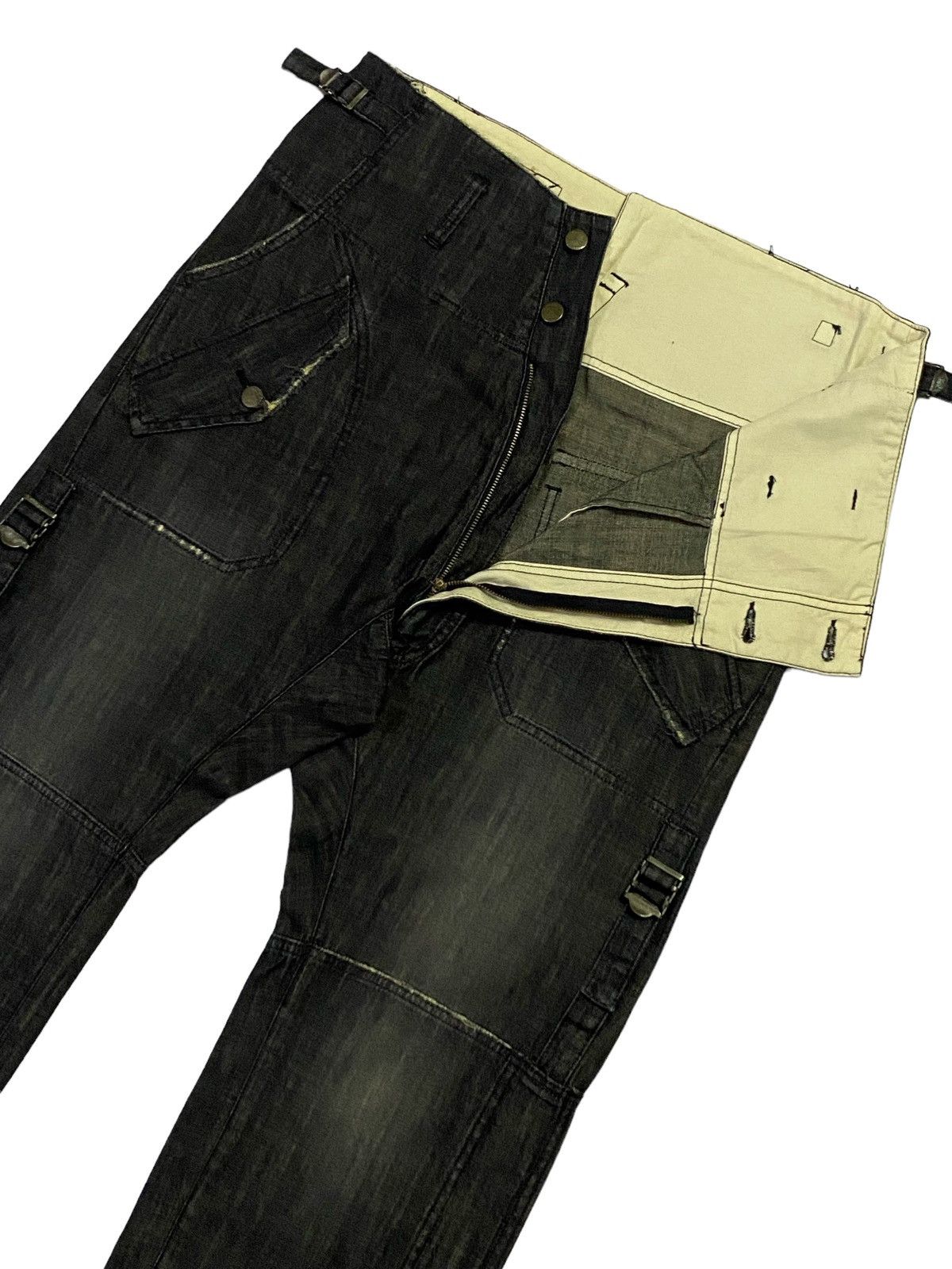Final Home × Issey Miyake × Japanese Brand Rare🔥Final Home Denim Linen Pants Size US 34 / EU 50 - 19 Thumbnail