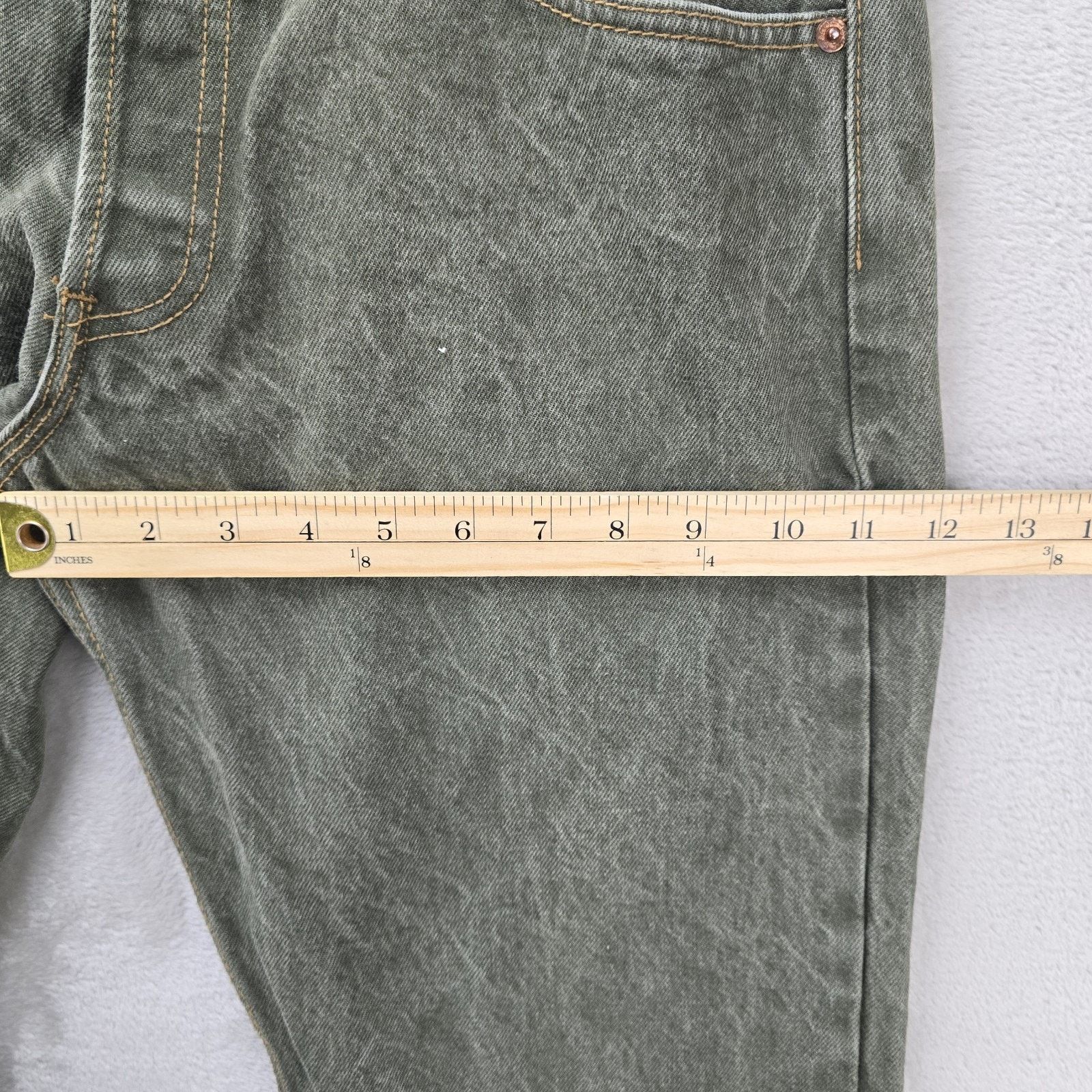 Levi's Vtg Levis 501 Jeans Mens 36x30 (Fits 34x28) Green Y2K USA Size US 34 / EU 50 - 14 Thumbnail