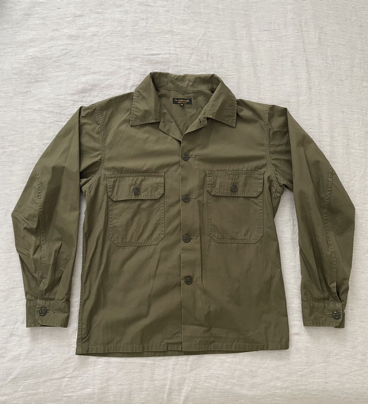 *A VONTADE A VONTADE Utility Shirt Khaki Medium Size US M / EU 48-50 / 2 - 1 Thumbnail