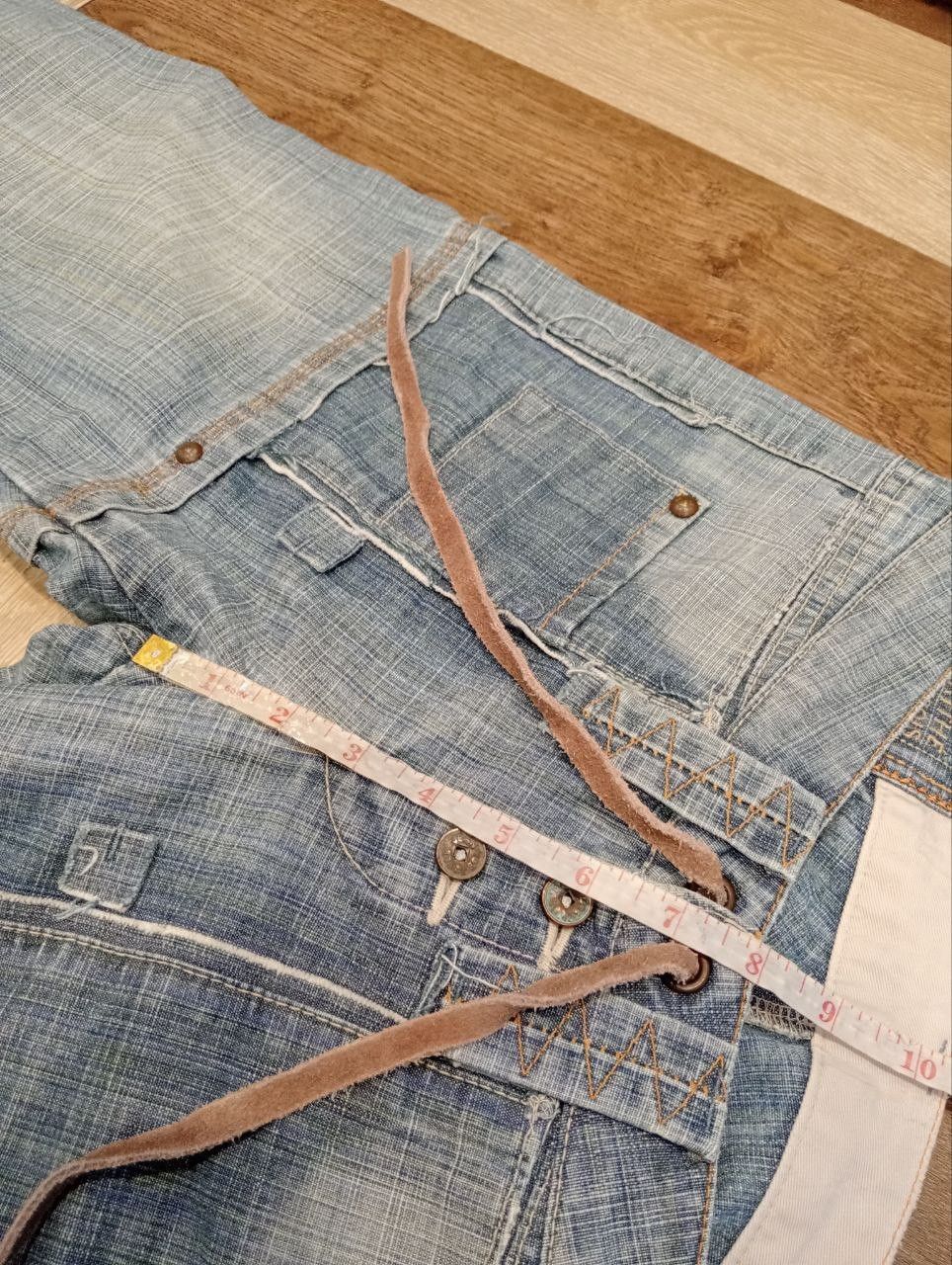 Marithe + Francois Girbaud MARITHE FRANCOIS GIRBAUD BANDAGE DENIM FLARED PANTS Size 29" - 13 Thumbnail