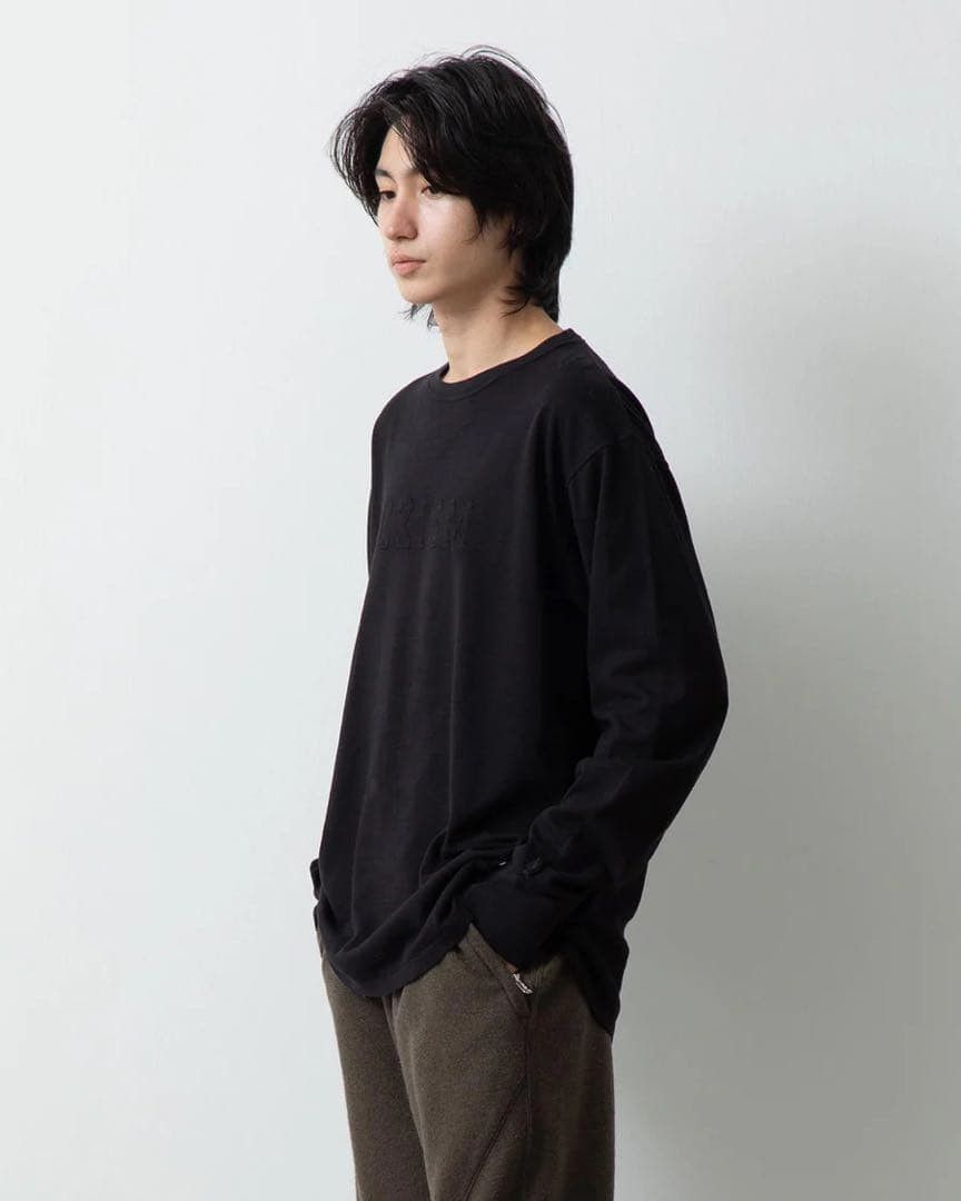 Nonnative × Undercover MONK L/S TEE COTTON PAPER JERSEY OVERDYED Size US M / EU 48-50 / 2 - 4 Thumbnail