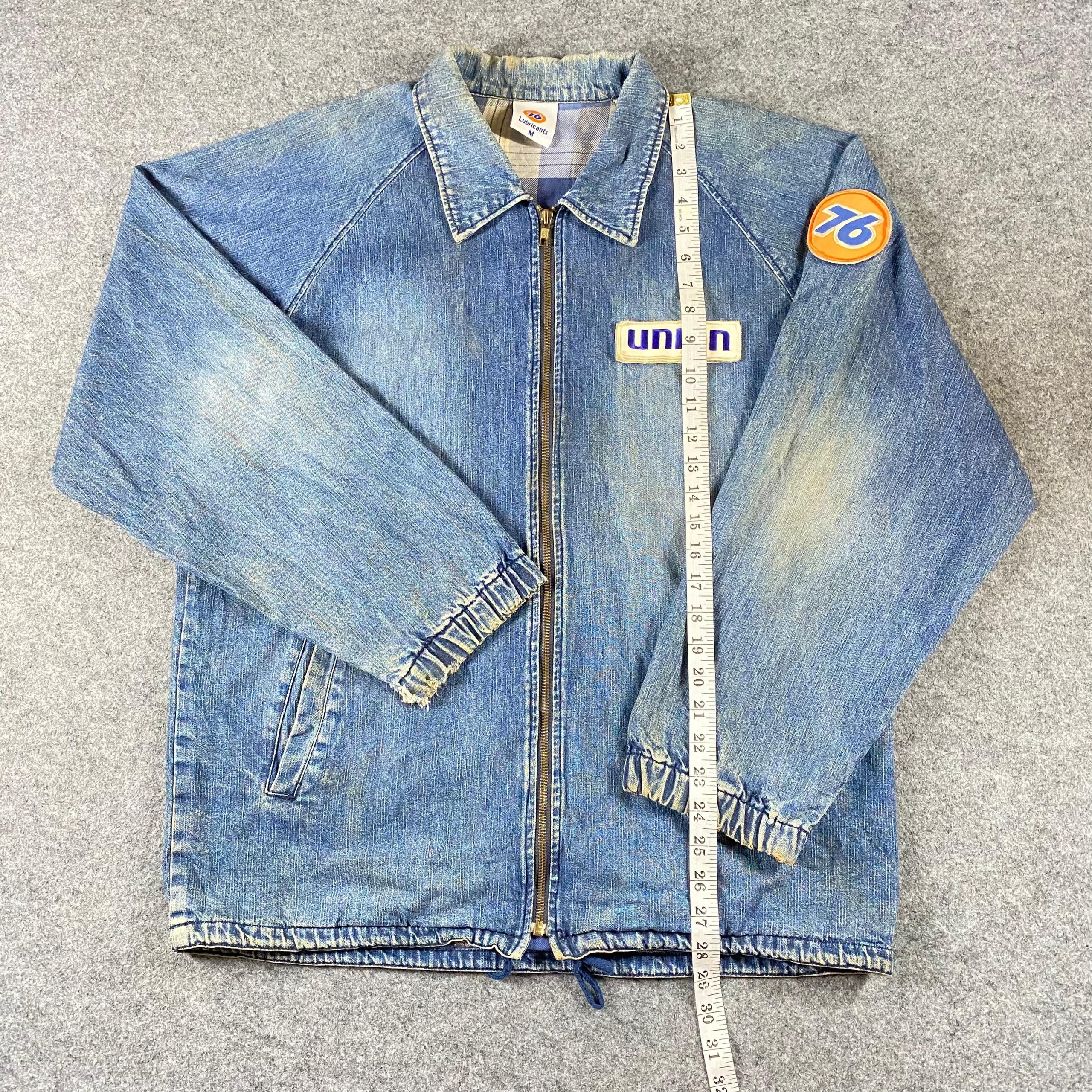 Japanese Brand Vintage 90s Lubricant 76 Blanket Denim Jacket Size US L / EU 52-54 / 3 - 4 Thumbnail