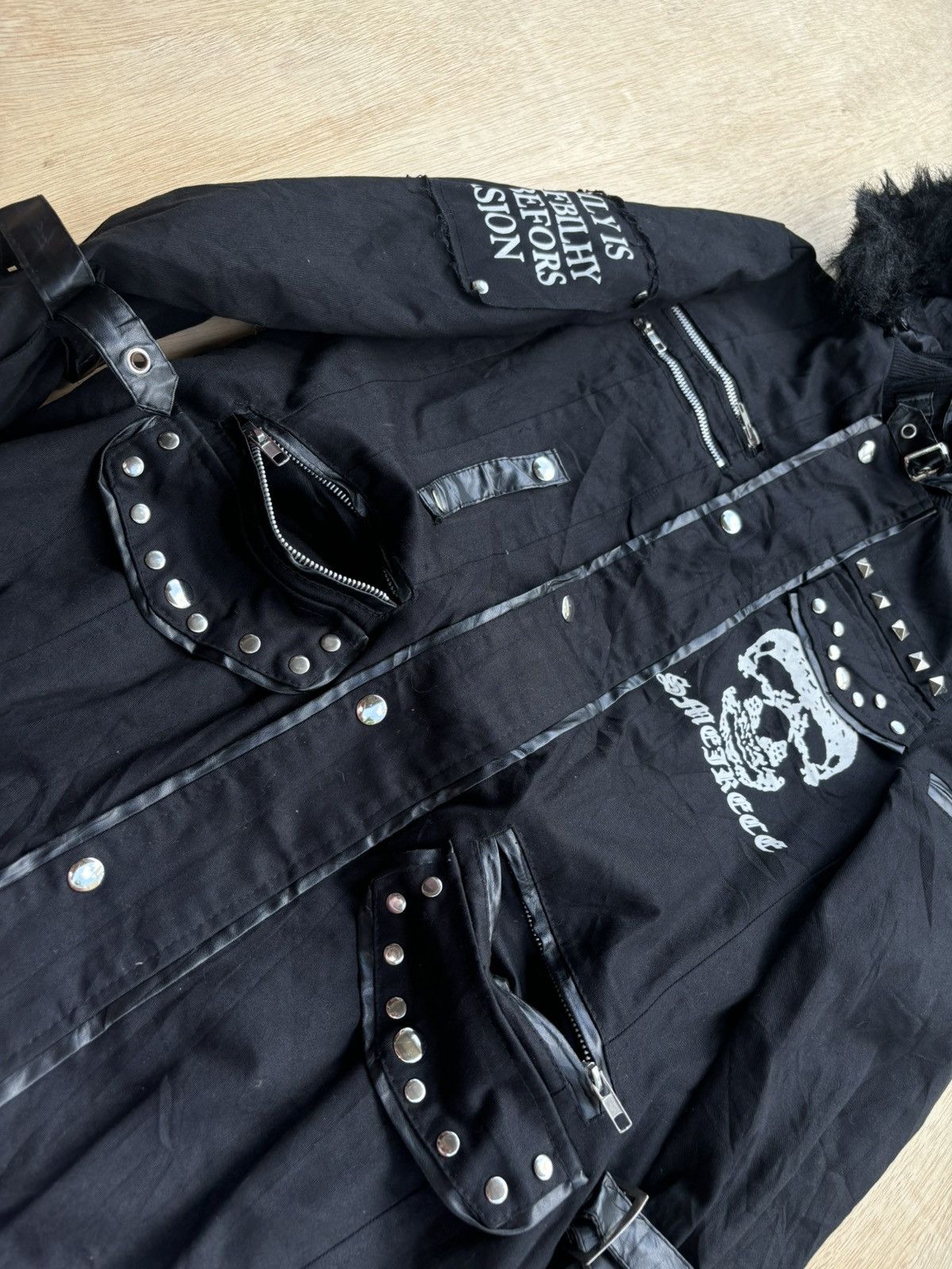 If Six Was Nine Addictrap Studded Skull Ifsixwasnine Lgb Style punk Jacket Size US L / EU 52-54 / 3 - 8 Thumbnail
