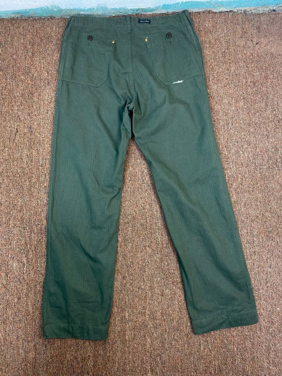 Sunny Sports vintage sunny sports boatsail cloth herringbone twill pants Size US 32 / EU 48 - 1 Thumbnail