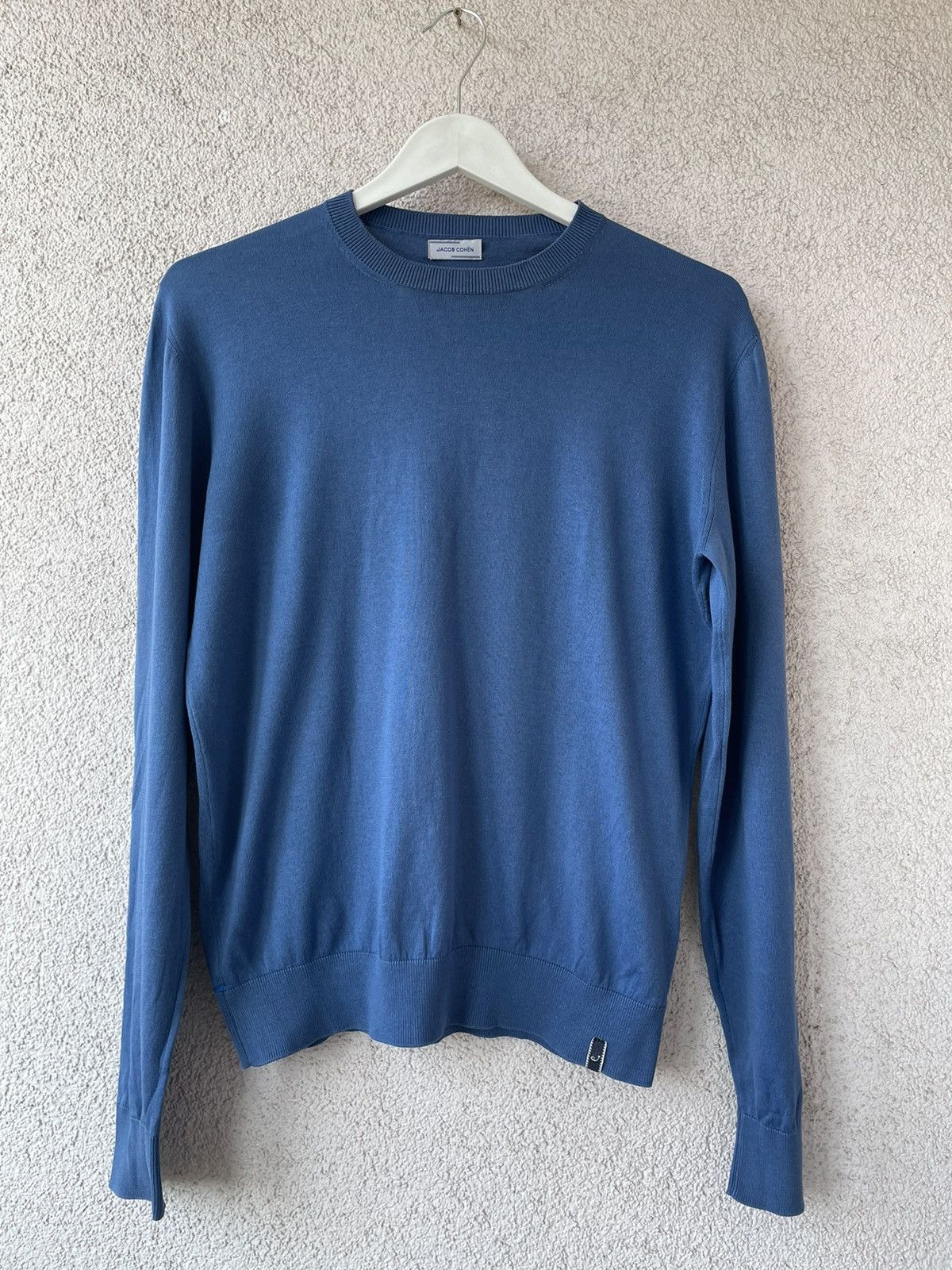 Jacob Cohen Jacob Cohen Basic Luxury Blue Sweater Cotton & Cashmere M Size US M / EU 48-50 / 2 - 1 Thumbnail