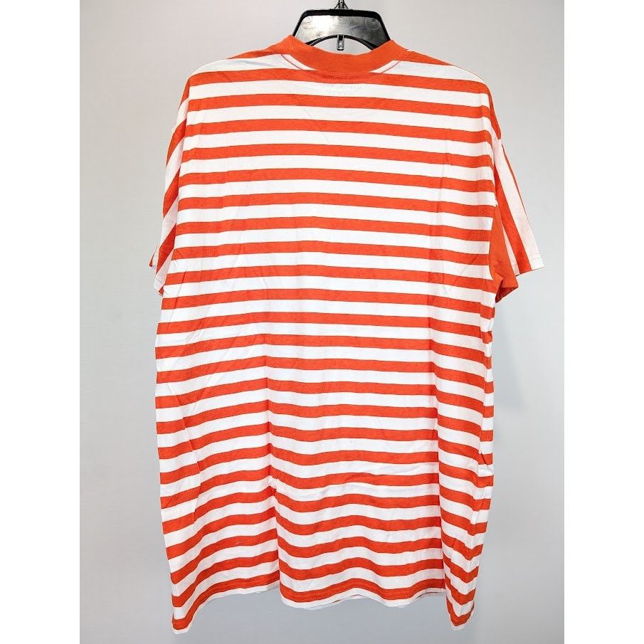 Martine Rose o1rshd1 Oversized Stripe Tee in Orange/White Size US M / EU 48-50 / 2 - 11 Thumbnail