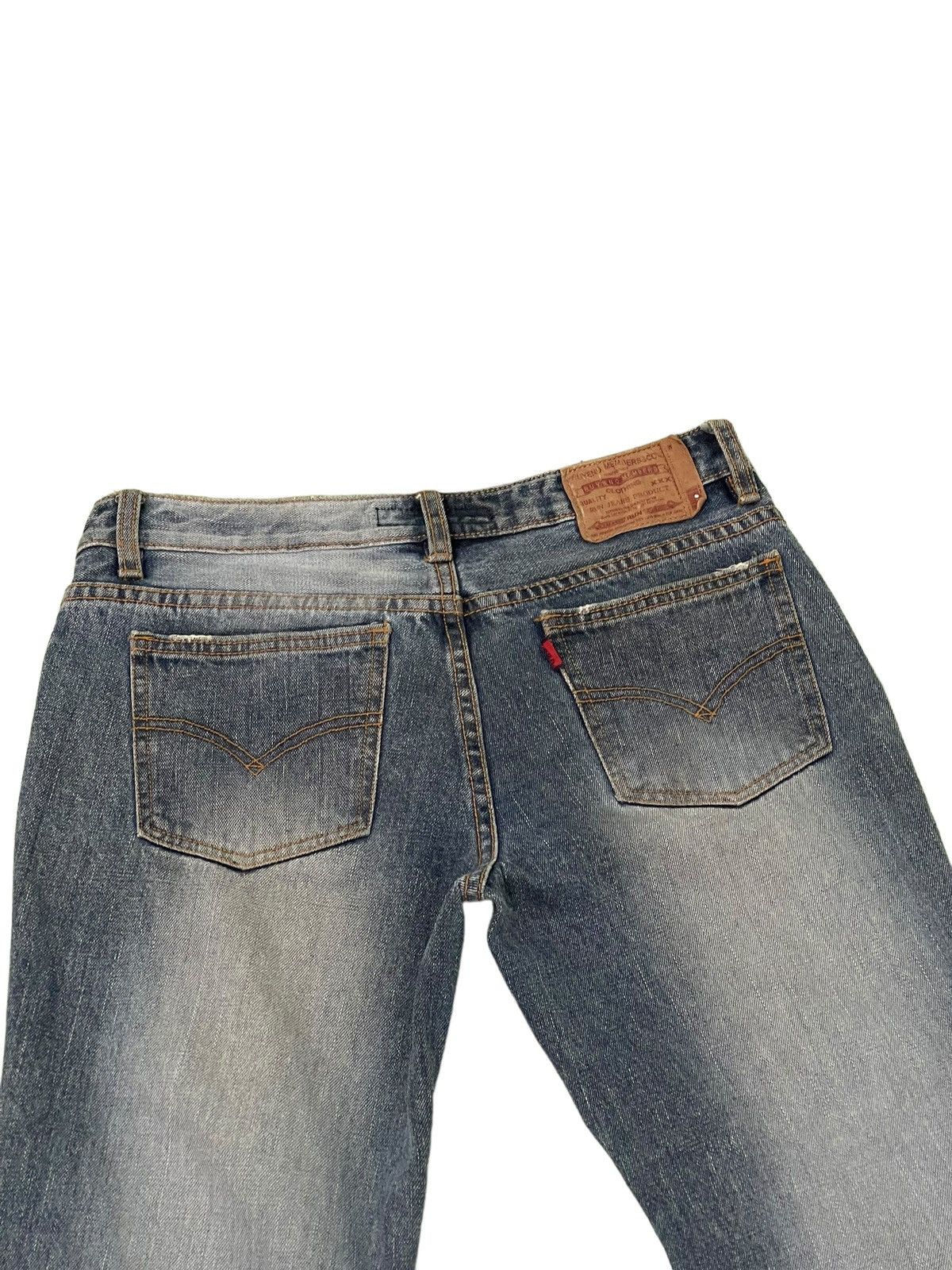 Japanese Brand Flare Jeans G&J Distress Low Rise Boot Cut 8🟦6 Size US 29 - 18 Thumbnail