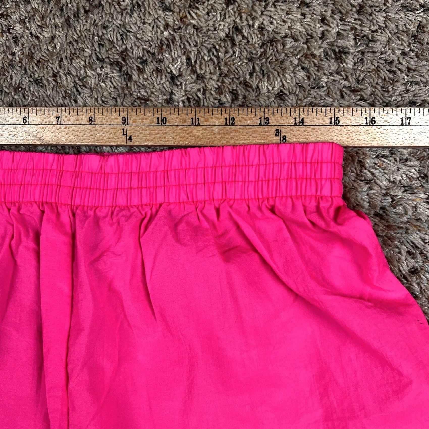 Athletic Works VINTAGE 90s Neon Pink 30” Waist Nylon Lightweight Summer Shorts Women XL Athletic Works/Nylon/Activewear Size 40" / US 18 - 6 Thumbnail