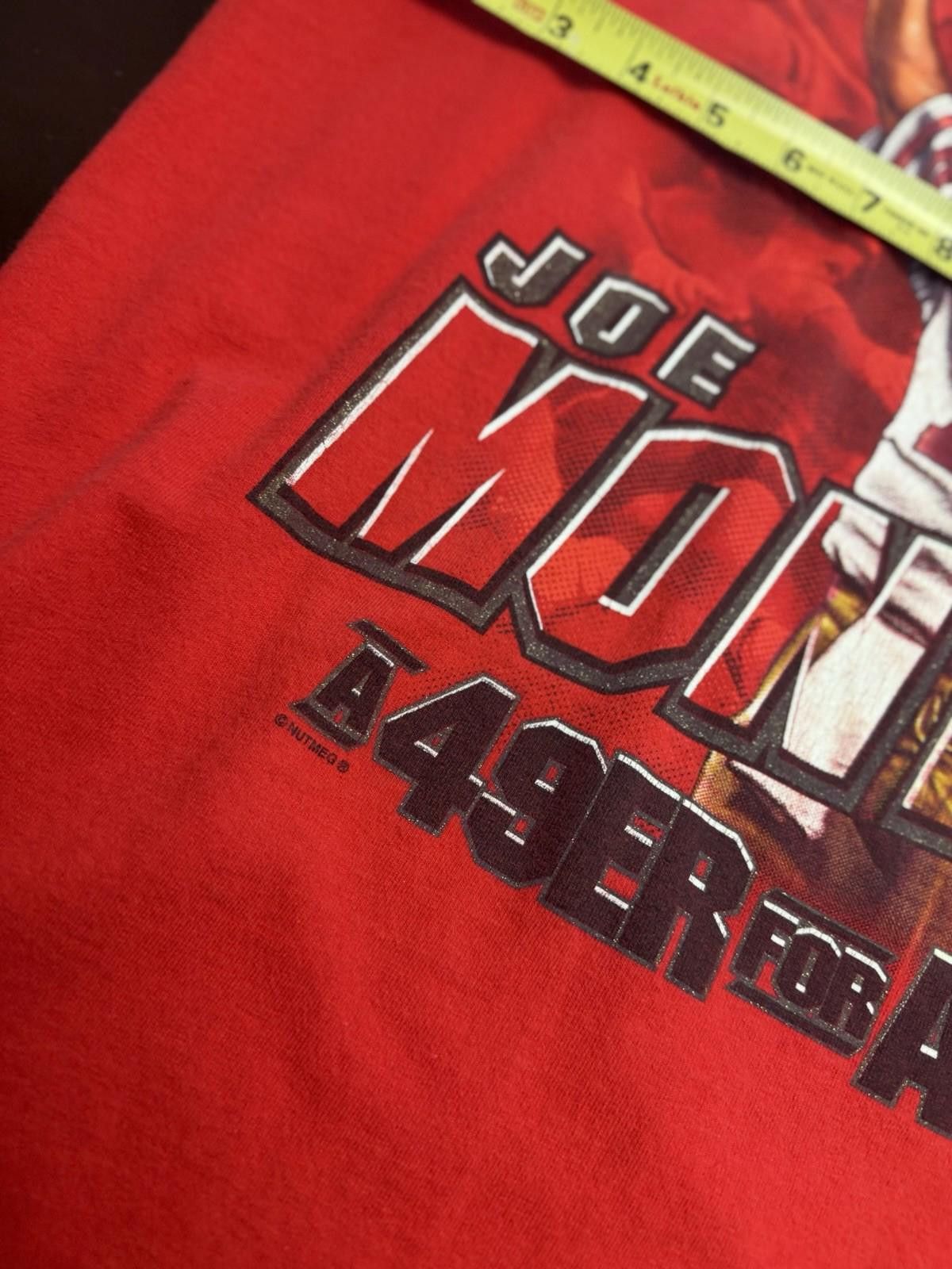 Nutmeg Vintage Nutmeg Lee Sport 49ers Men's L NFL 90s Joe Montana Size ONE SIZE - 5 Thumbnail
