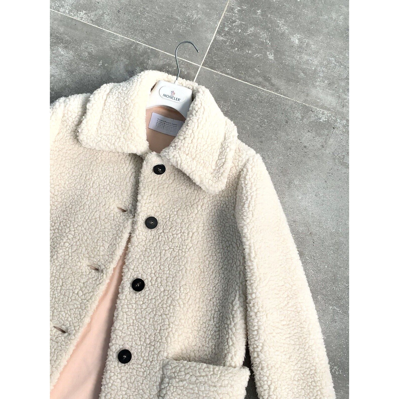 Designer × Harris Wharf London Women's HARRIS WHARF Teddy Trench Coat Jacket IT 40 EU 36 S Size S / US 4 / IT 40 - 14 Thumbnail