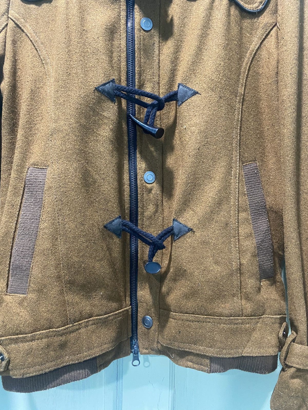 In The Attic In The Attic Wool Duffle Jacket Bikers Design Size L / US 10 / IT 46 - 7 Thumbnail
