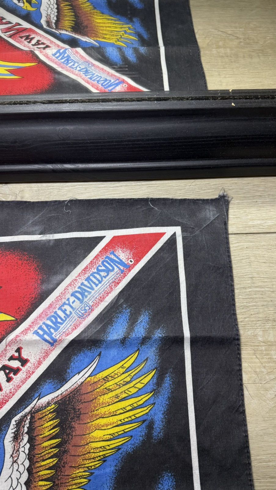 Harley Davidson Vintage 1980s Harley Davidson Bandana The American Way Size ONE SIZE - 7 Thumbnail