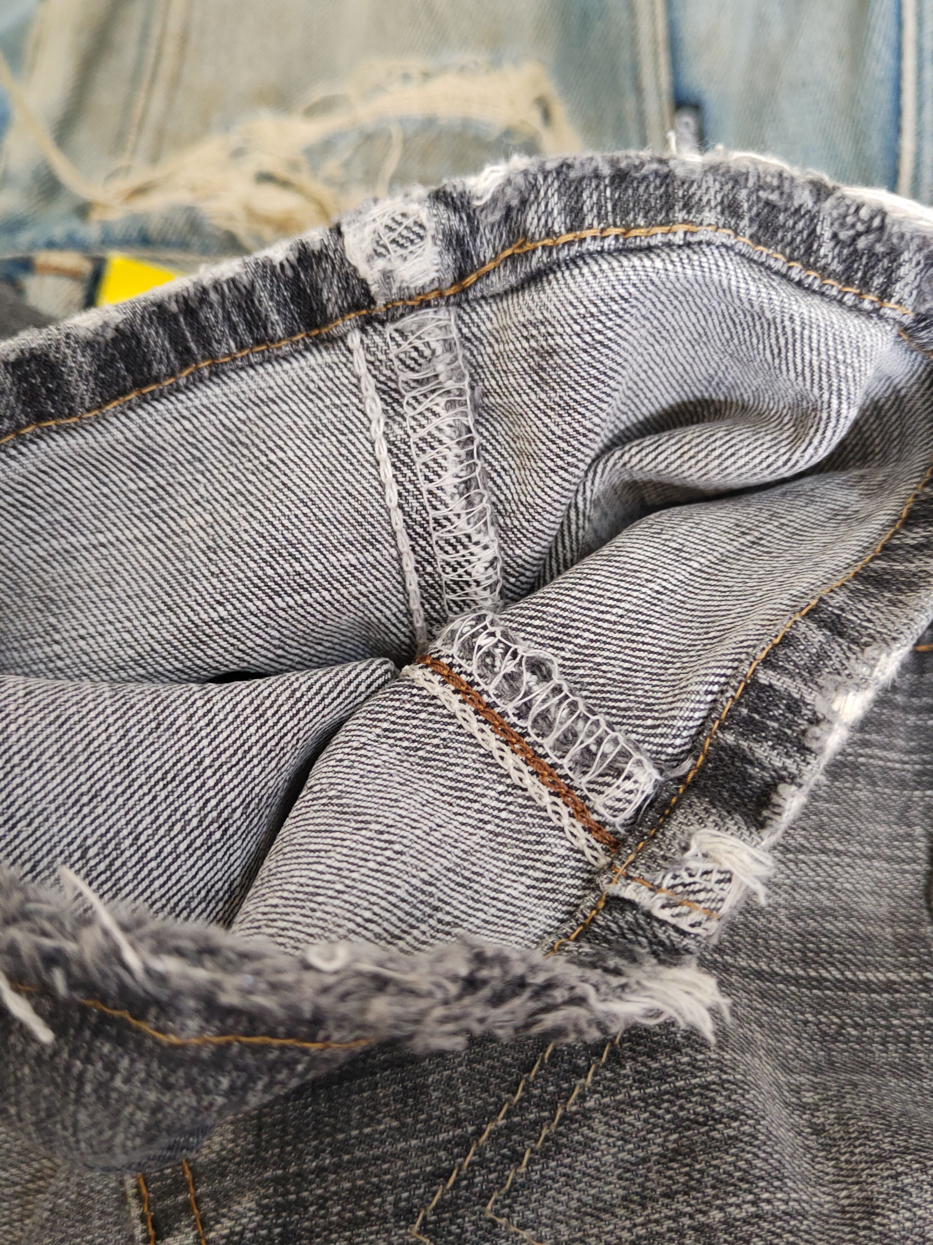 Edwin Edwin Black Distressed Ripped Jeans #W1798 Size US 30 / EU 46 - 14 Thumbnail