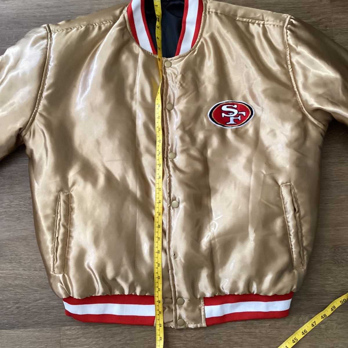 Starter × Vintage Vintage San Francisco 49ers satin bomber jacket Size US XXL / EU 58 / 5 - 4 Thumbnail