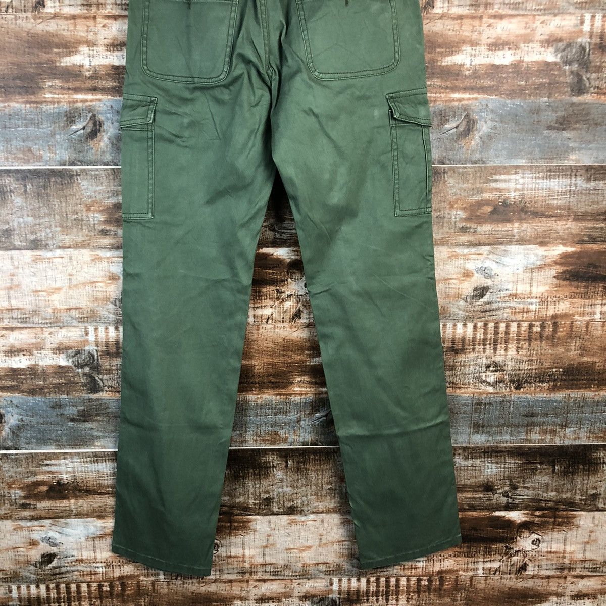 Japanese Brand DL Shuca Green Cargo Multipocket Pants #C648 Size US 27 - 15 Thumbnail