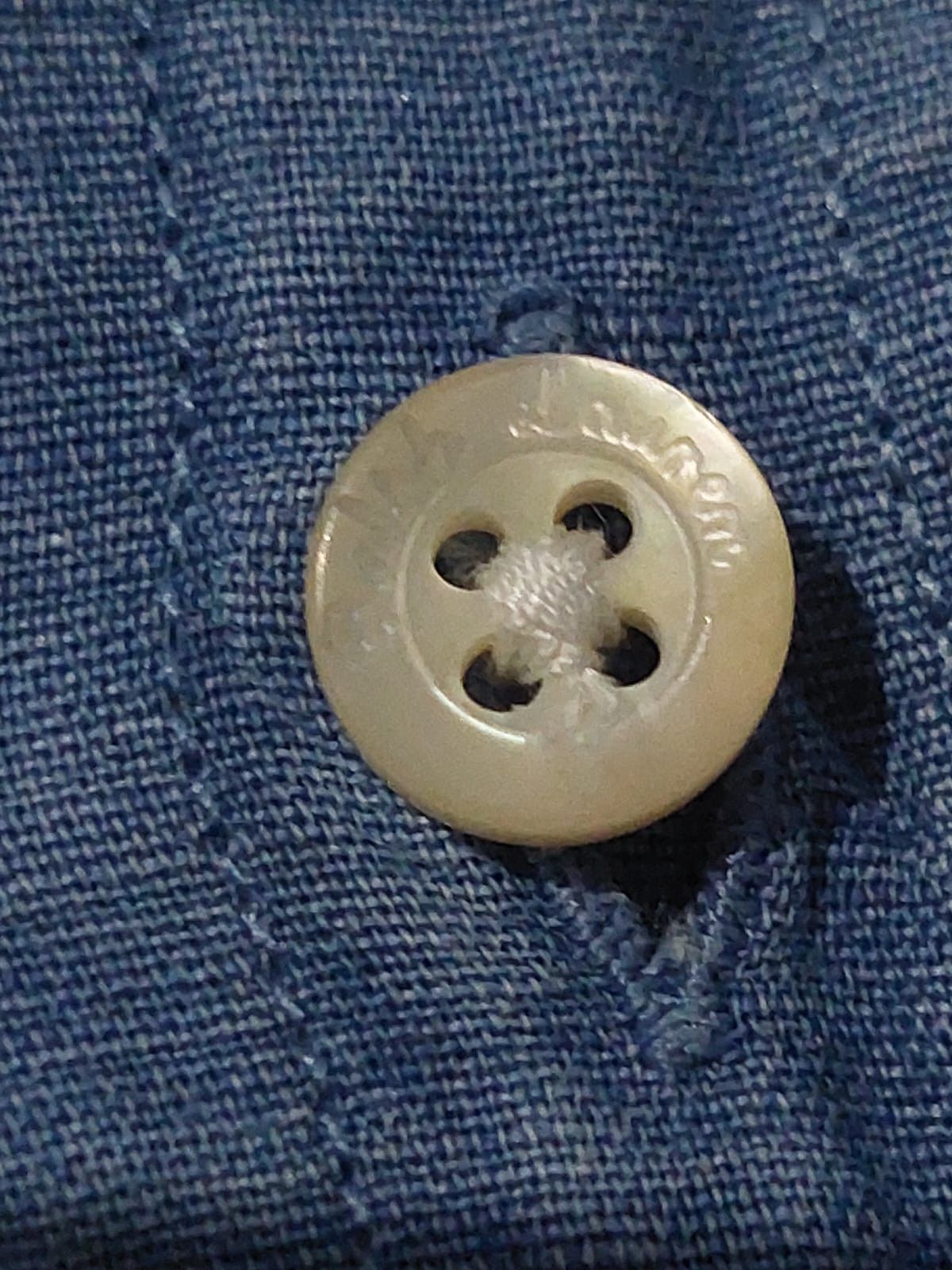 Ralph Lauren Purple Label RLPL Linen Cotton Shirt Engraved Buttons Size US L / EU 52-54 / 3 - 2 Thumbnail