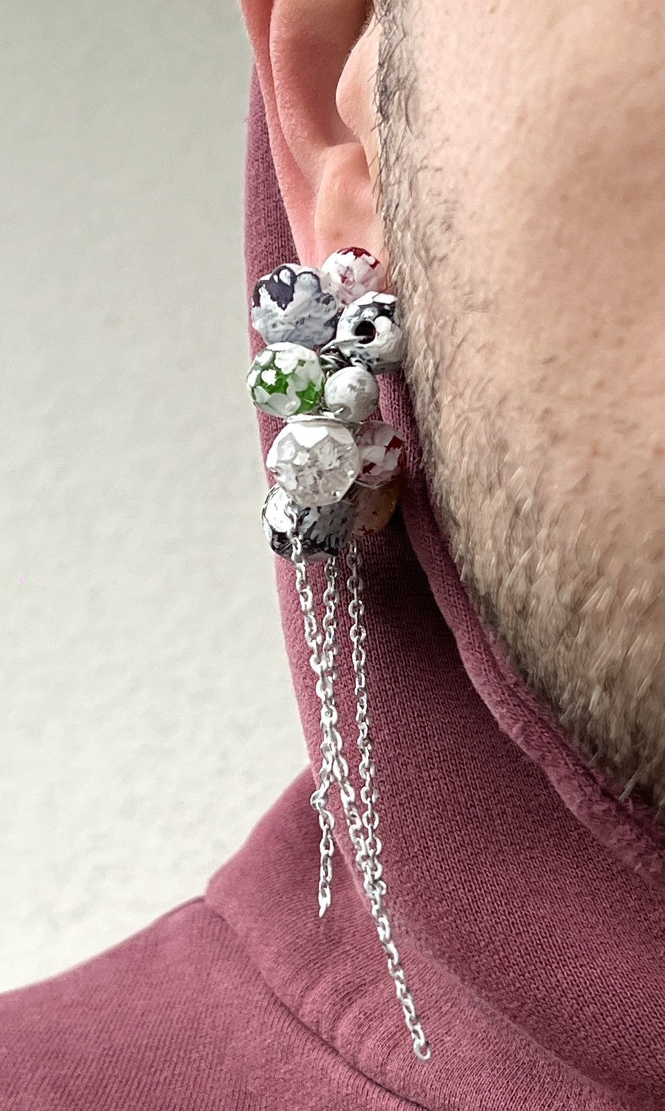 Seditionaries oversized chains punk stud earring margiela hysteric vibe Size ONE SIZE - 6 Thumbnail