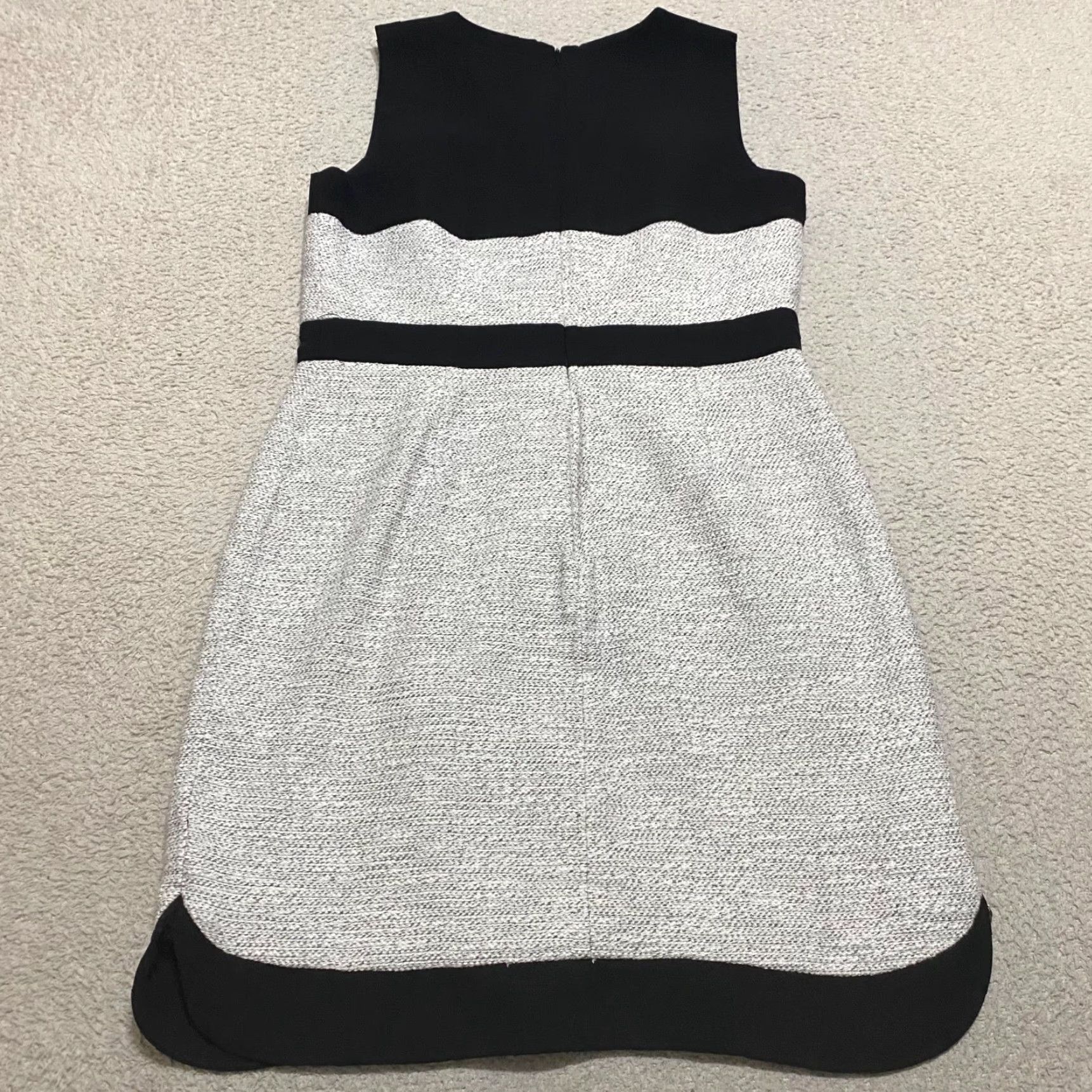 Banana Republic Banana Republic Womens Dress Gray Tweed Sleeveless Sheath Lined Round Neck Size 12 Casual Business Pencil Dress Womens Size XL / US 12-14 / IT 48-50 - 2 Thumbnail