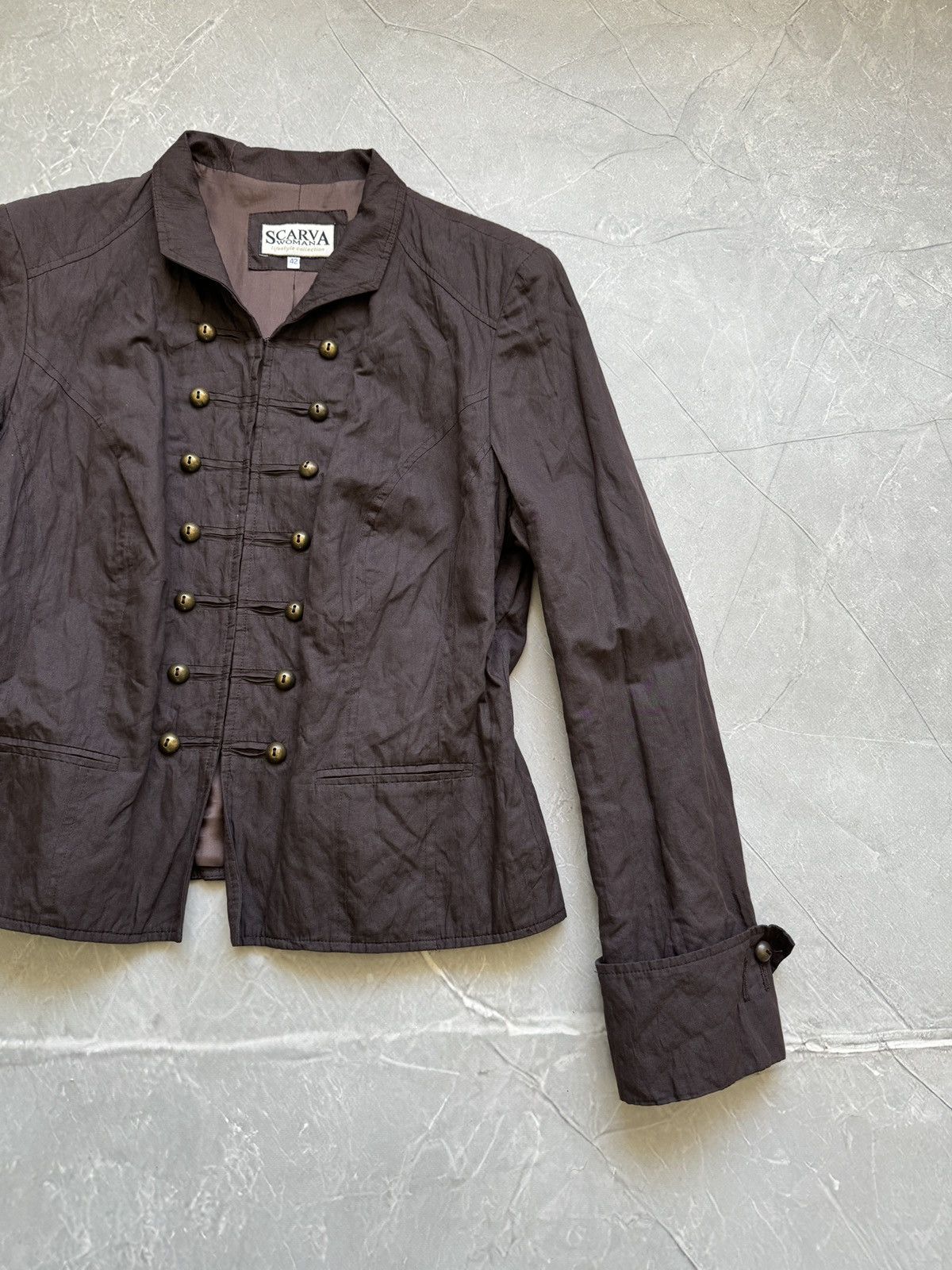 Hysteric Glamour 00s Vintage Military Jacket Napoleon PPFM Style Avantgarde Size L / US 10 / IT 46 - 4 Thumbnail