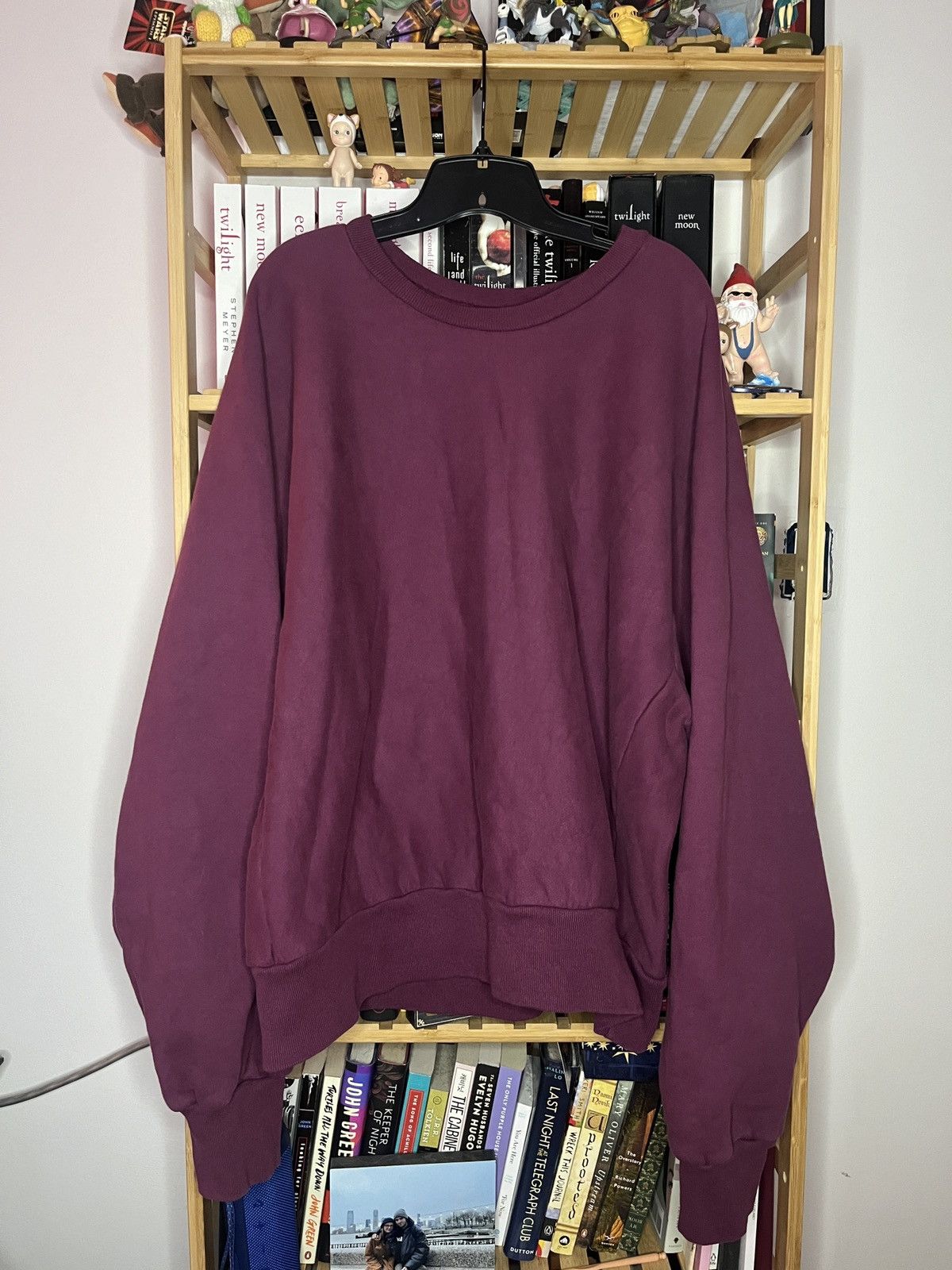 Los Angeles Apparel Yeezy Jesus is King Blank Burgundy Crewneck Unreleased Size US L / EU 52-54 / 3 - 1 Thumbnail