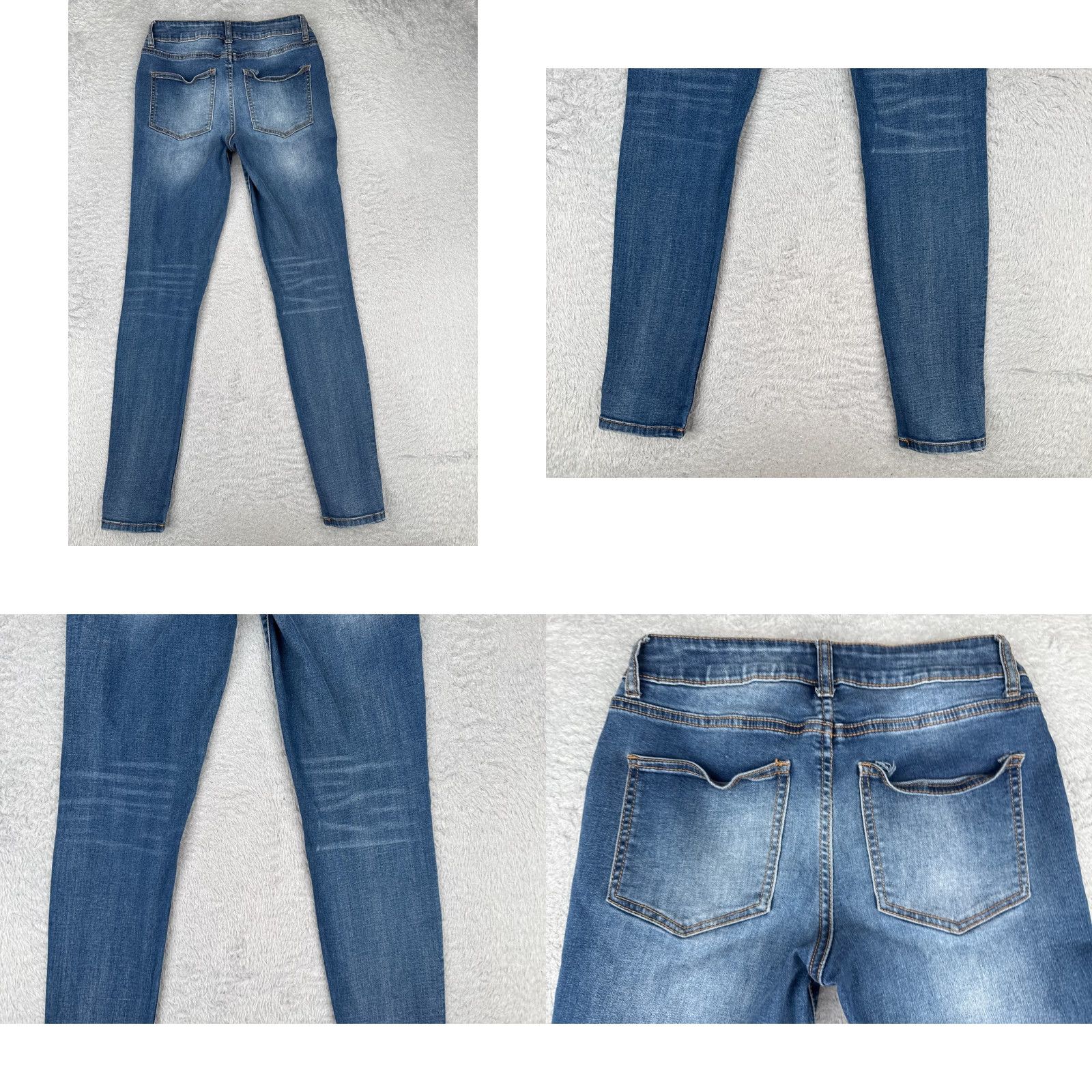 Vintage Maurices Jeans Womens Small Regular Blue Denim Skinny Cotton Blend Low 28x30 Size 28" / US 6 / IT 42 - 10 Thumbnail