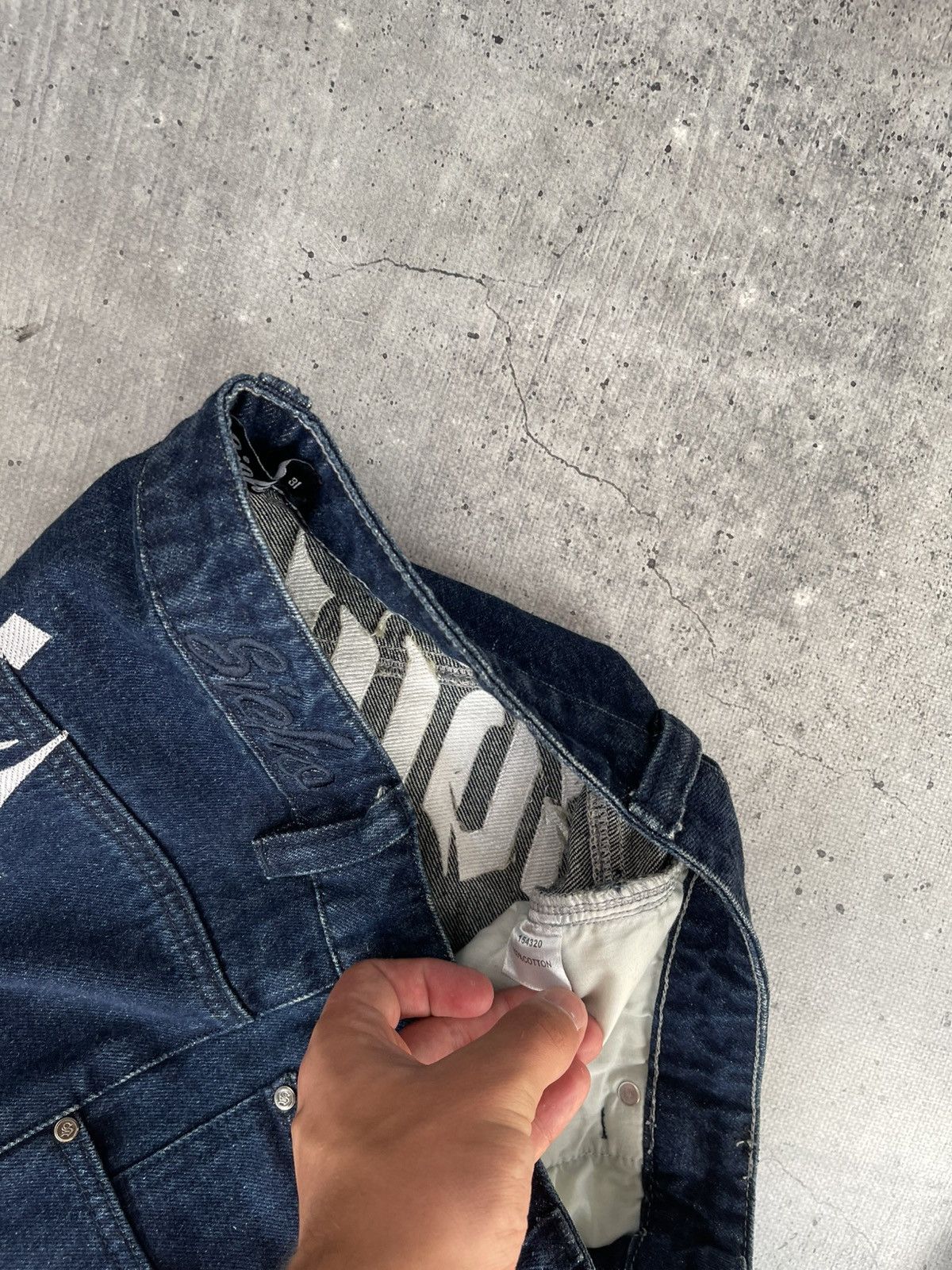 Japanese Brand Vintage Drill Jeans Southside baggy Skate For SK8 Size US 31 - 7 Thumbnail