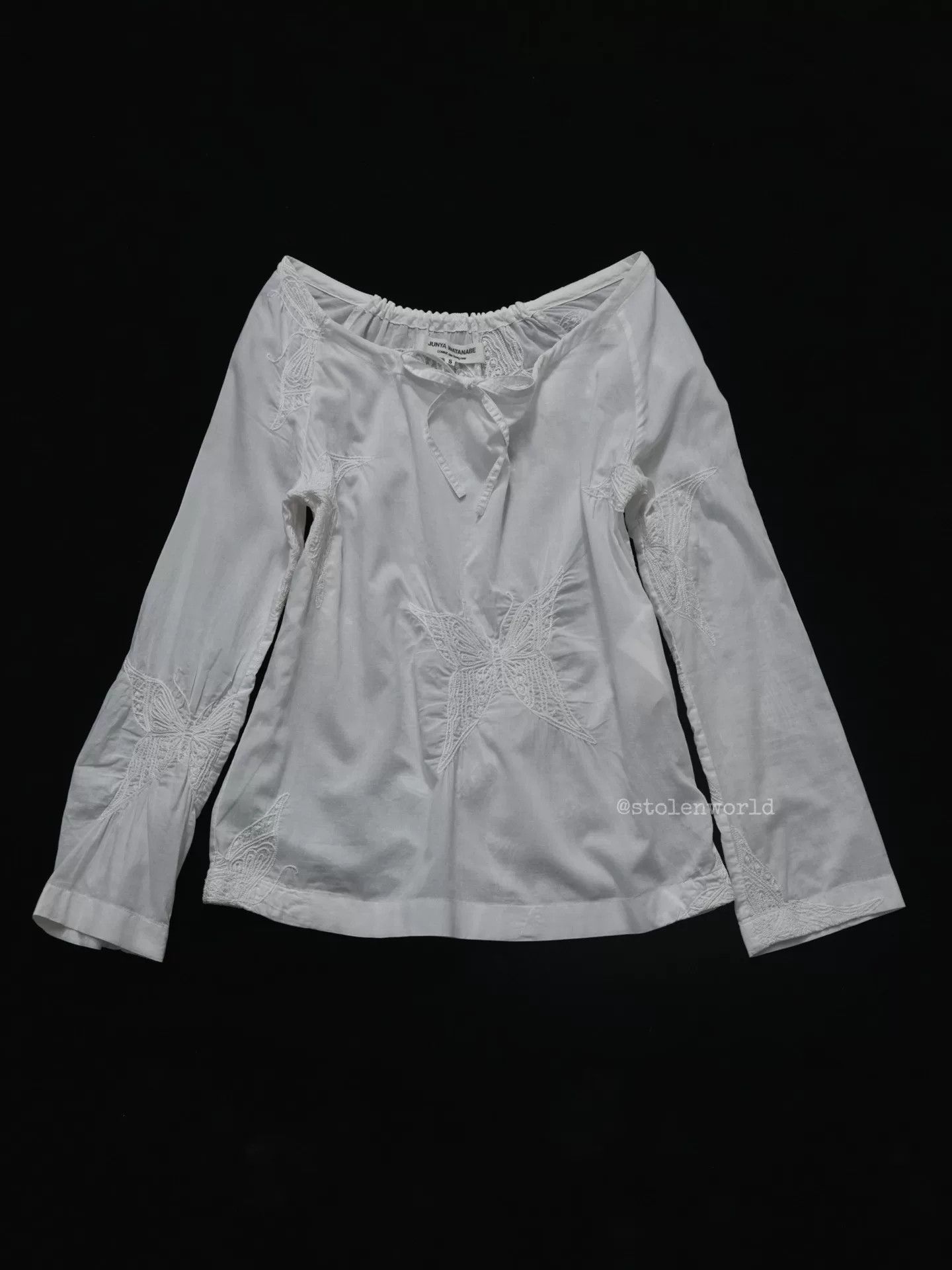 Junya Watanabe Junya Watanabe Butterfly Embroidered Top Size S / US 4 / IT 40 - 1 Thumbnail