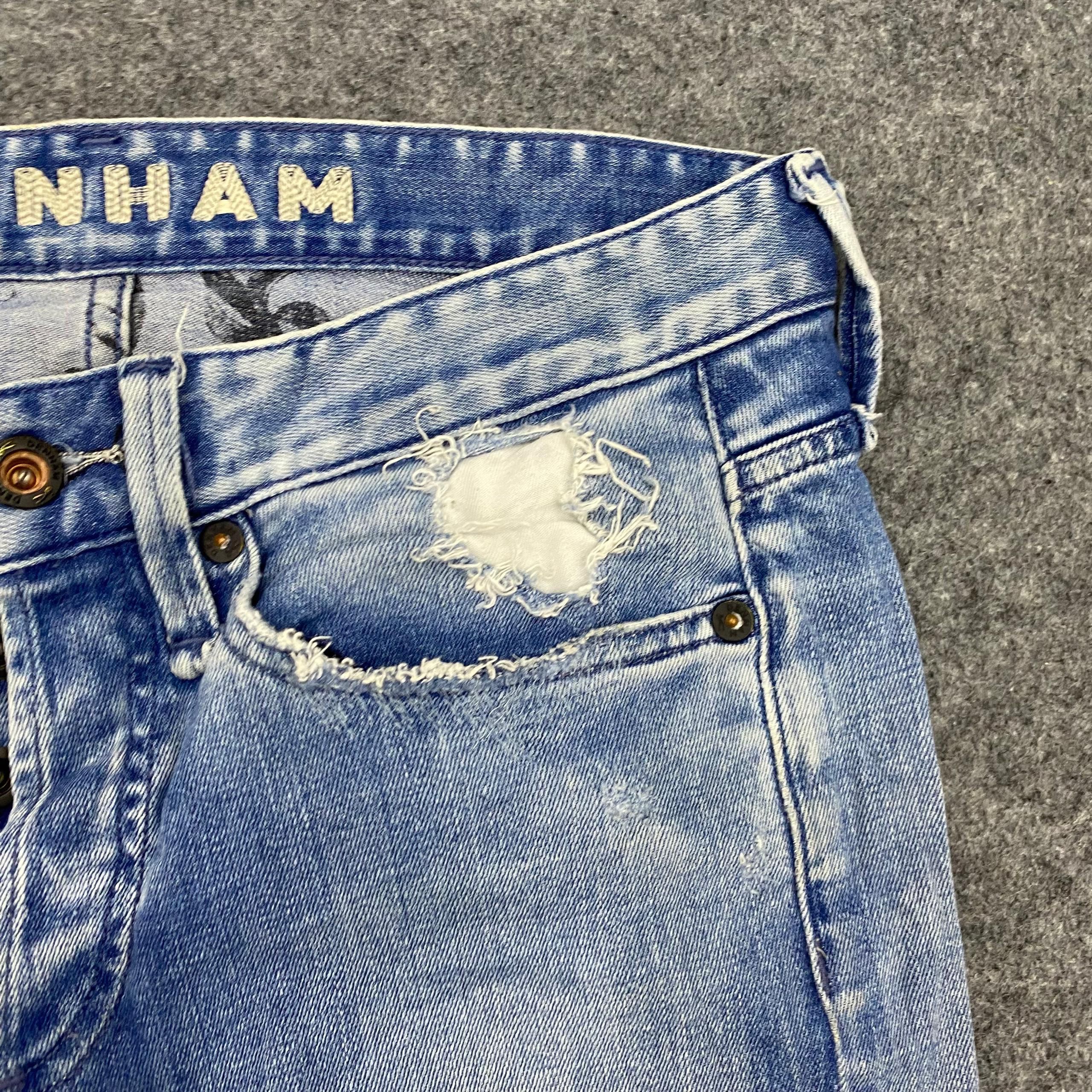 DENHAM 💥Best Offer💥Denham Slim Fit Distressed Denim Size US 31 - 10 Thumbnail