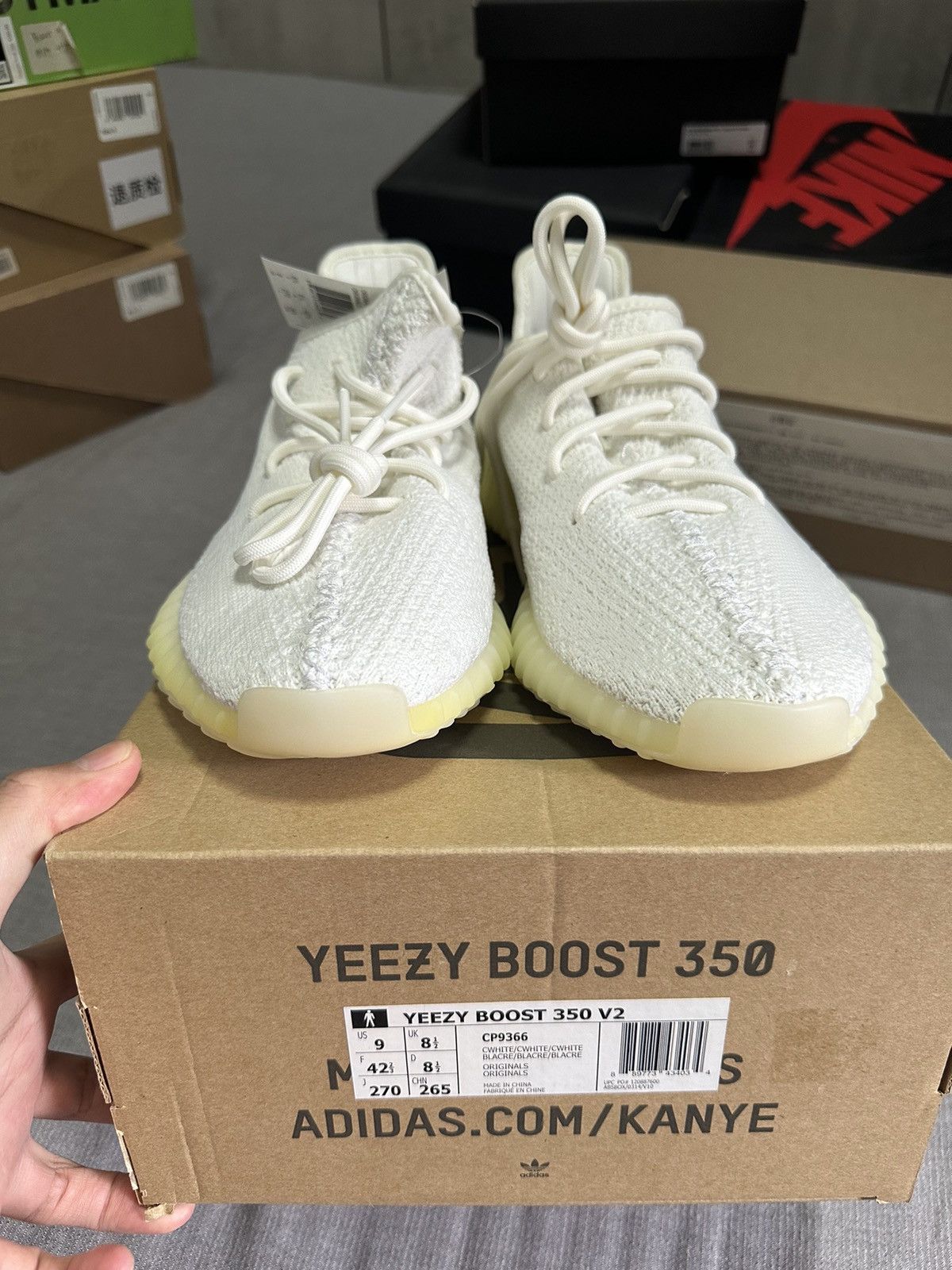 Adidas × Kanye West × Yeezy Adidas Yeezy Boost 350 V2 Cream Size US 9 / EU 42 - 2 Thumbnail