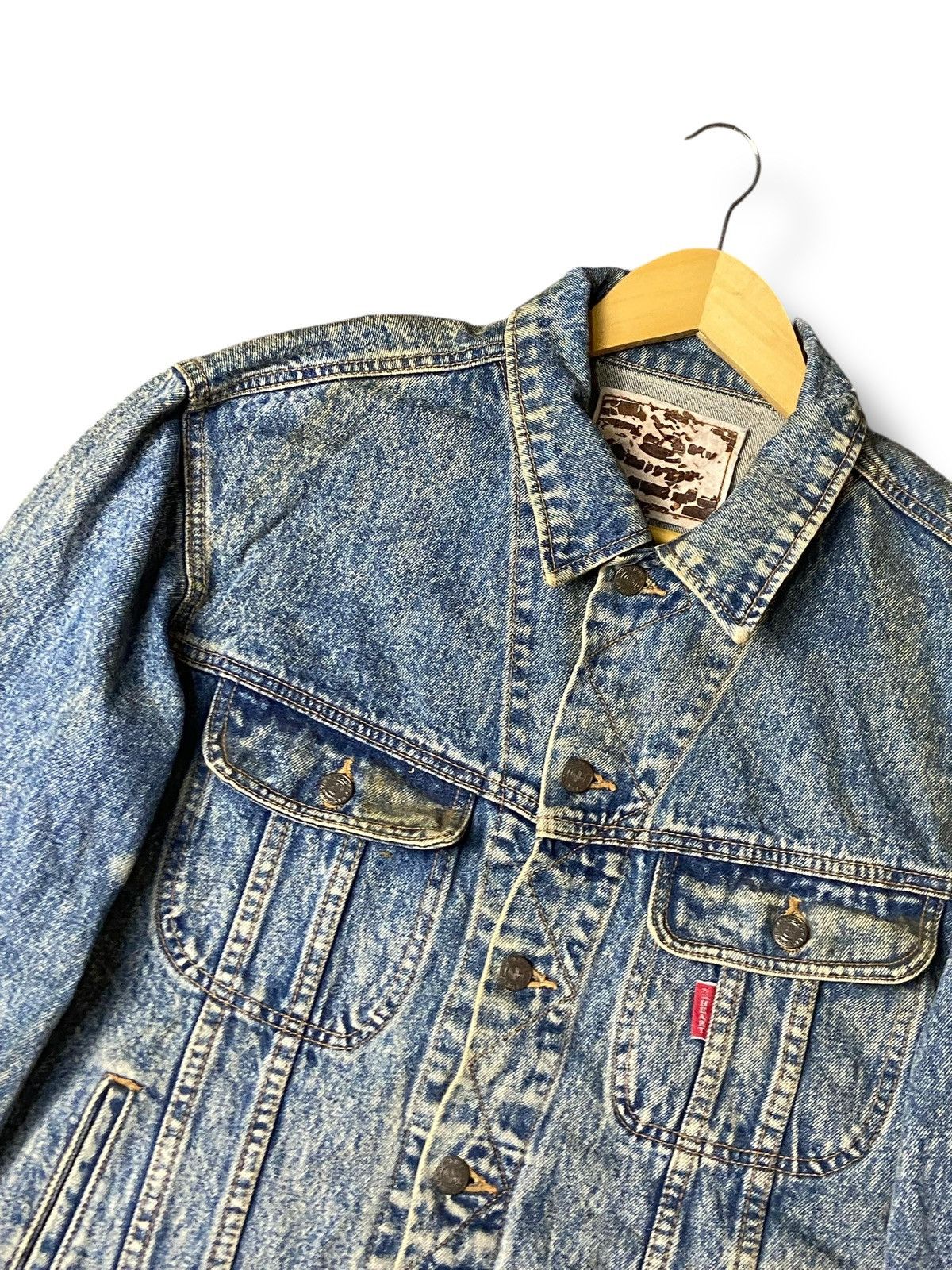 Japanese Brand × Vintage GL Heart Brand Crop Denim Jeans Jacket (124) Size US XXS / EU 40 - 8 Thumbnail