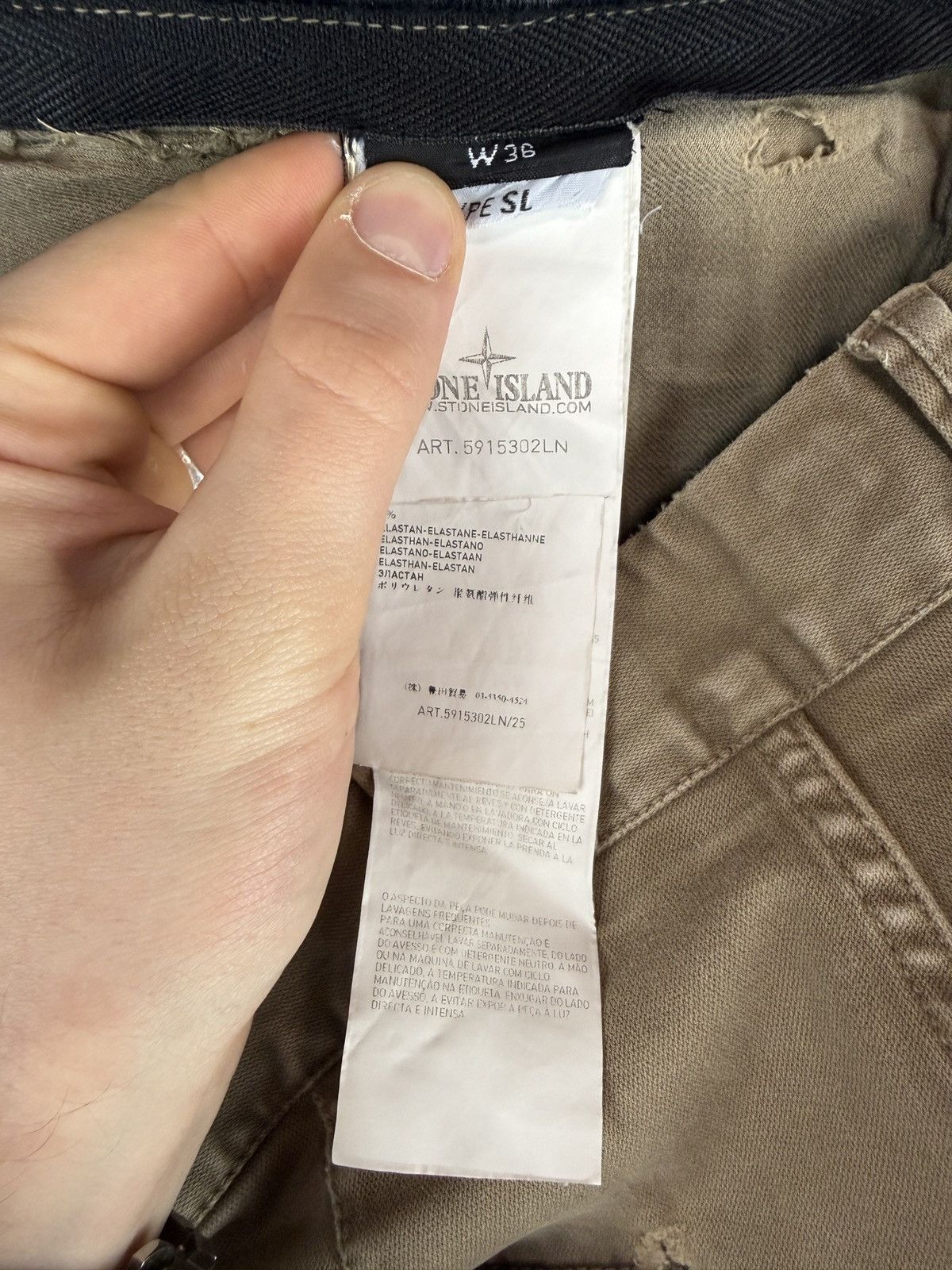 Stone Island Beige Stone Island trousers Size US 36 / EU 52 - 10 Thumbnail