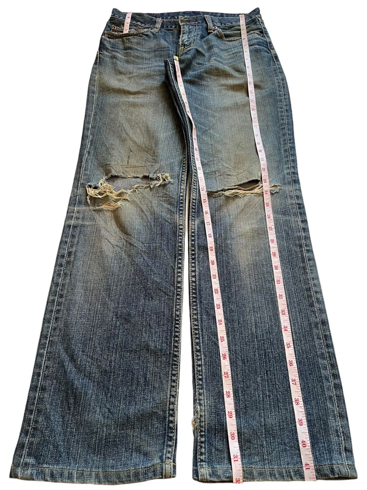 Levi's × Levi's Vintage Clothing Vintage 90s Levis 502 Mud Wash Distressed Loose Jeans Size US 31 - 12 Thumbnail