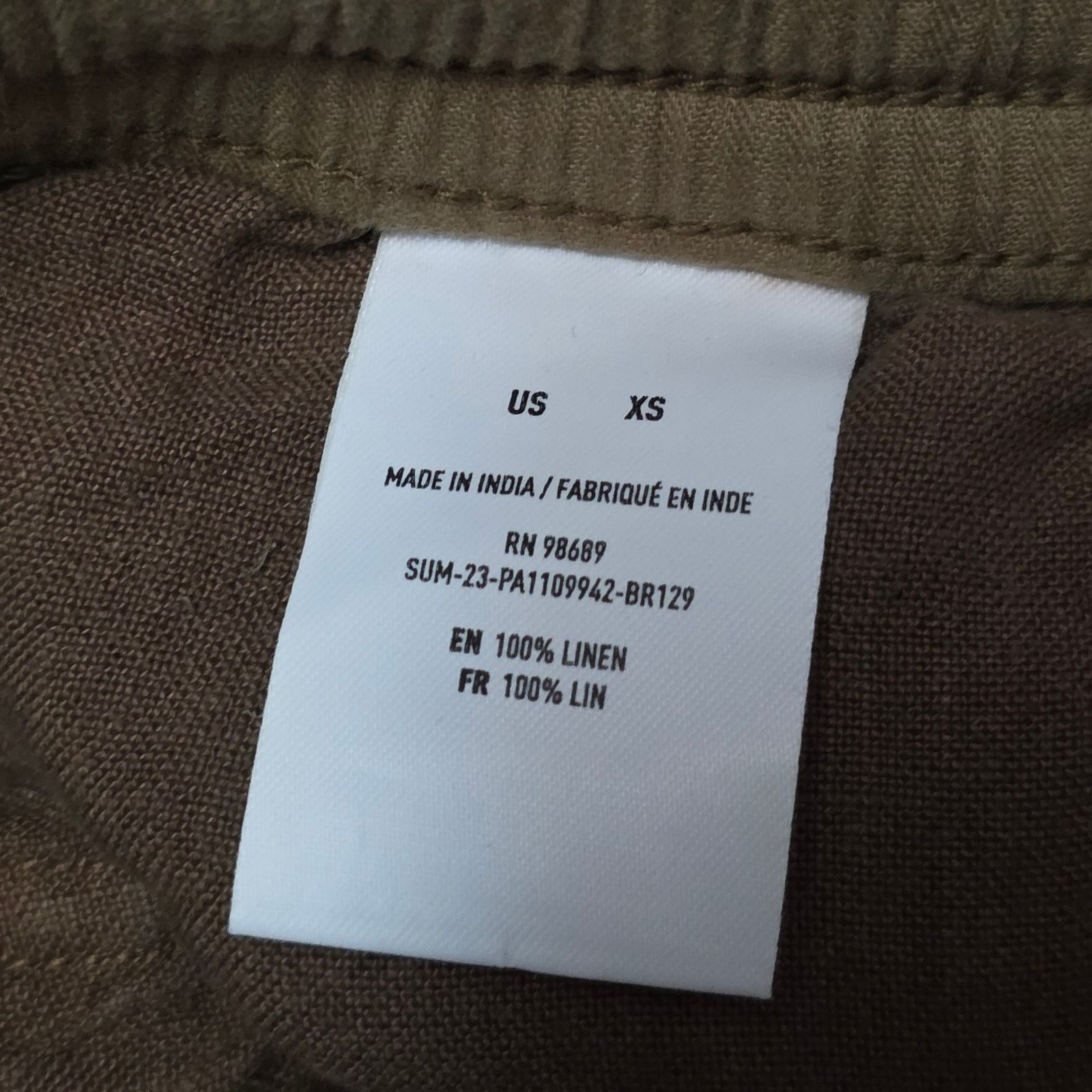 Todd Snyder Todd Snyder Italian Linen Pants Men XS Brown Casual Size US 28 / EU 44 - 3 Thumbnail
