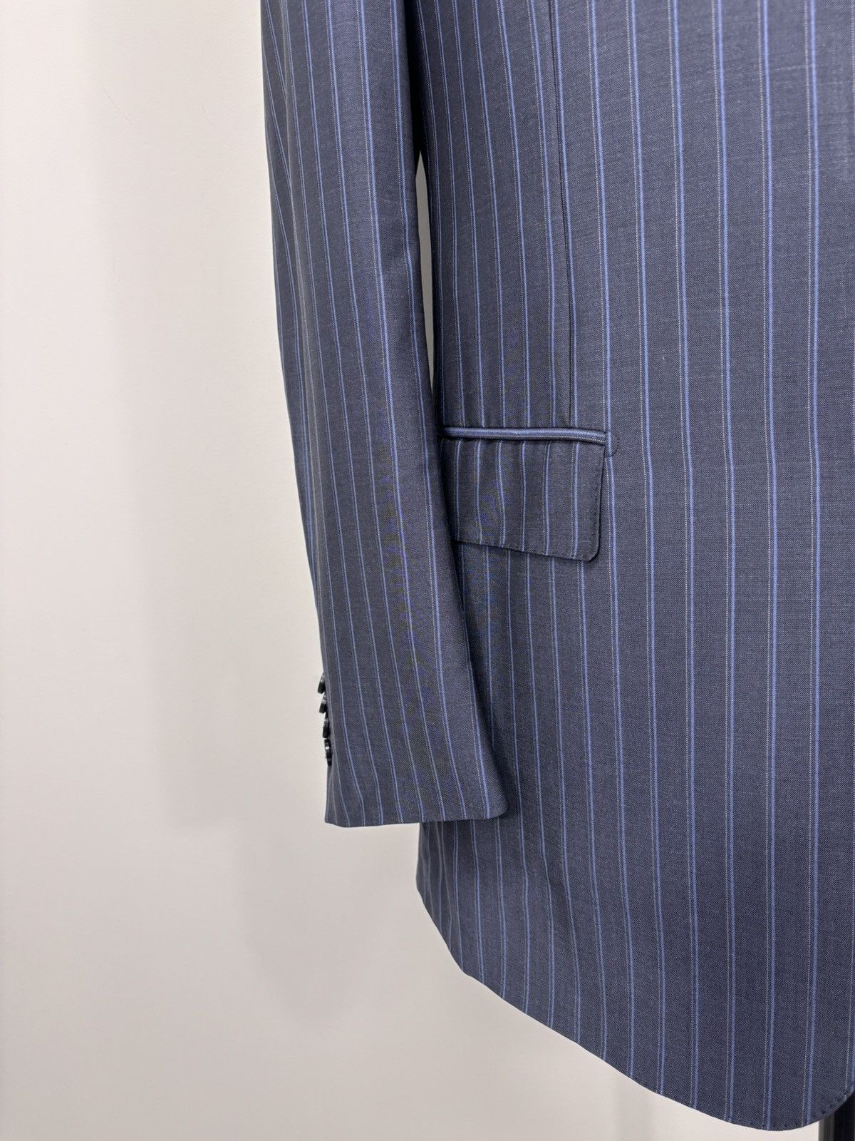 Ermenegildo Zegna Ermenegildo Zegna Summer Trofeo Men’s Striped Blazer Jacket Size 42R - 3 Thumbnail