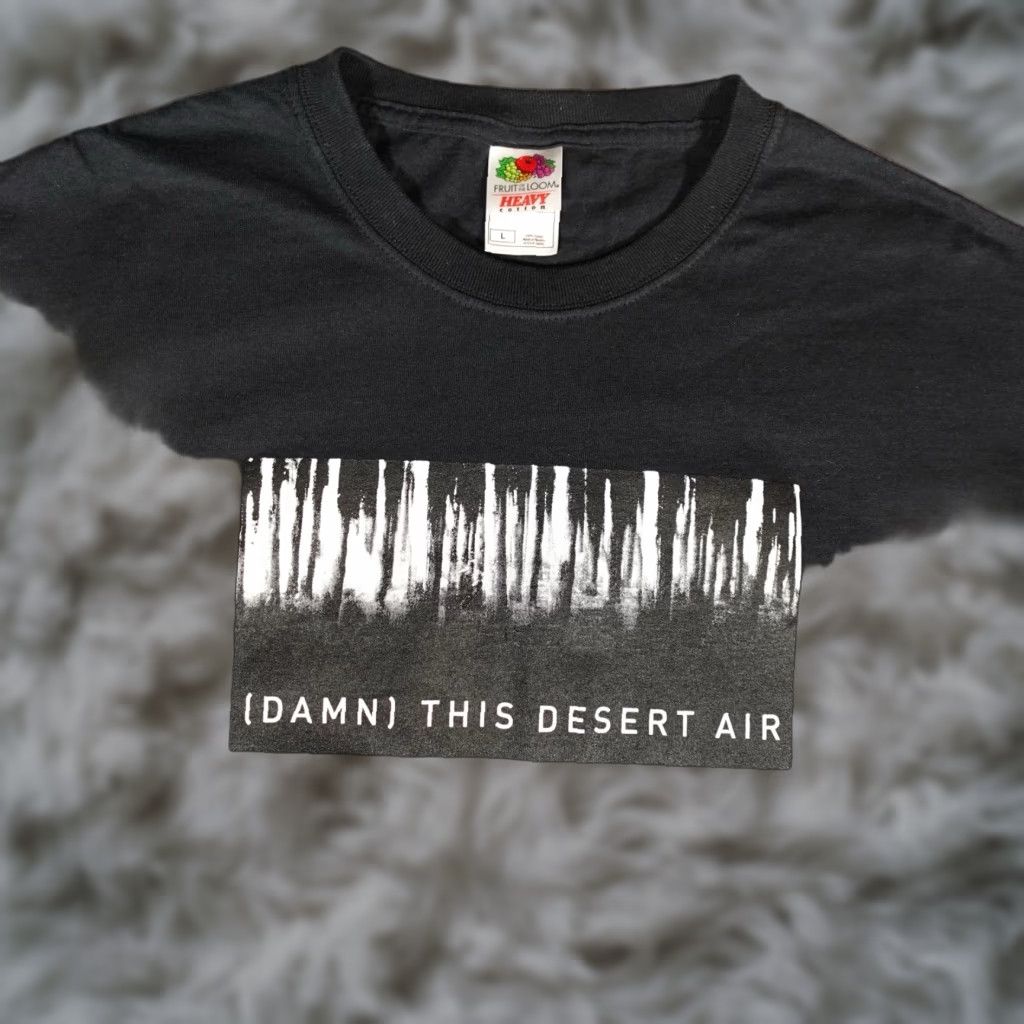 Vintage VINTAGE Damn This Desert Air Rock Band T-Shirt Mens L Slim Fit Black Graphic Print 2000s Music Size US L / EU 52-54 / 3 - 1 Thumbnail