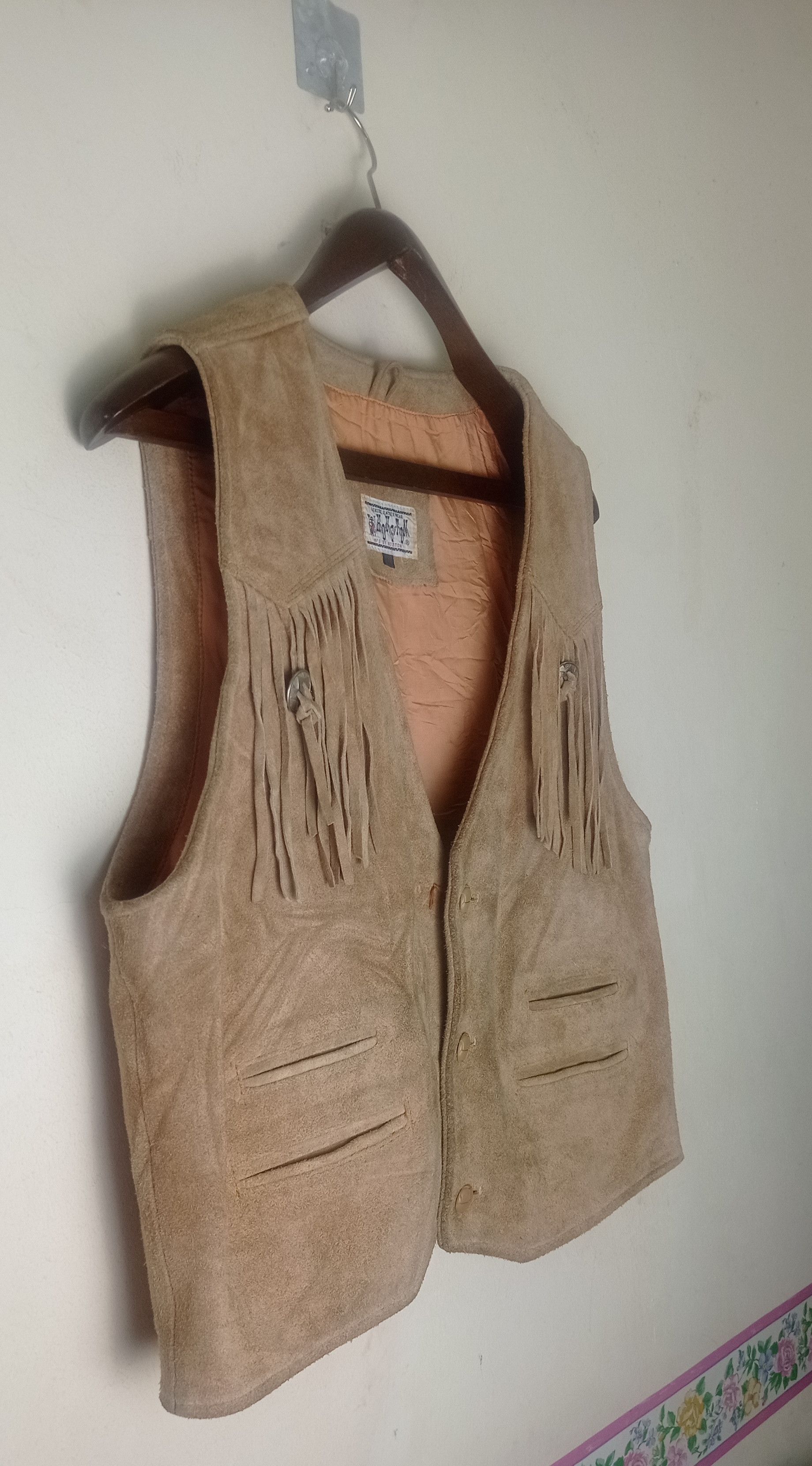 Native Vintage Houston Cowhide leather Vest Jacket Size US L / EU 52-54 / 3 - 4 Thumbnail