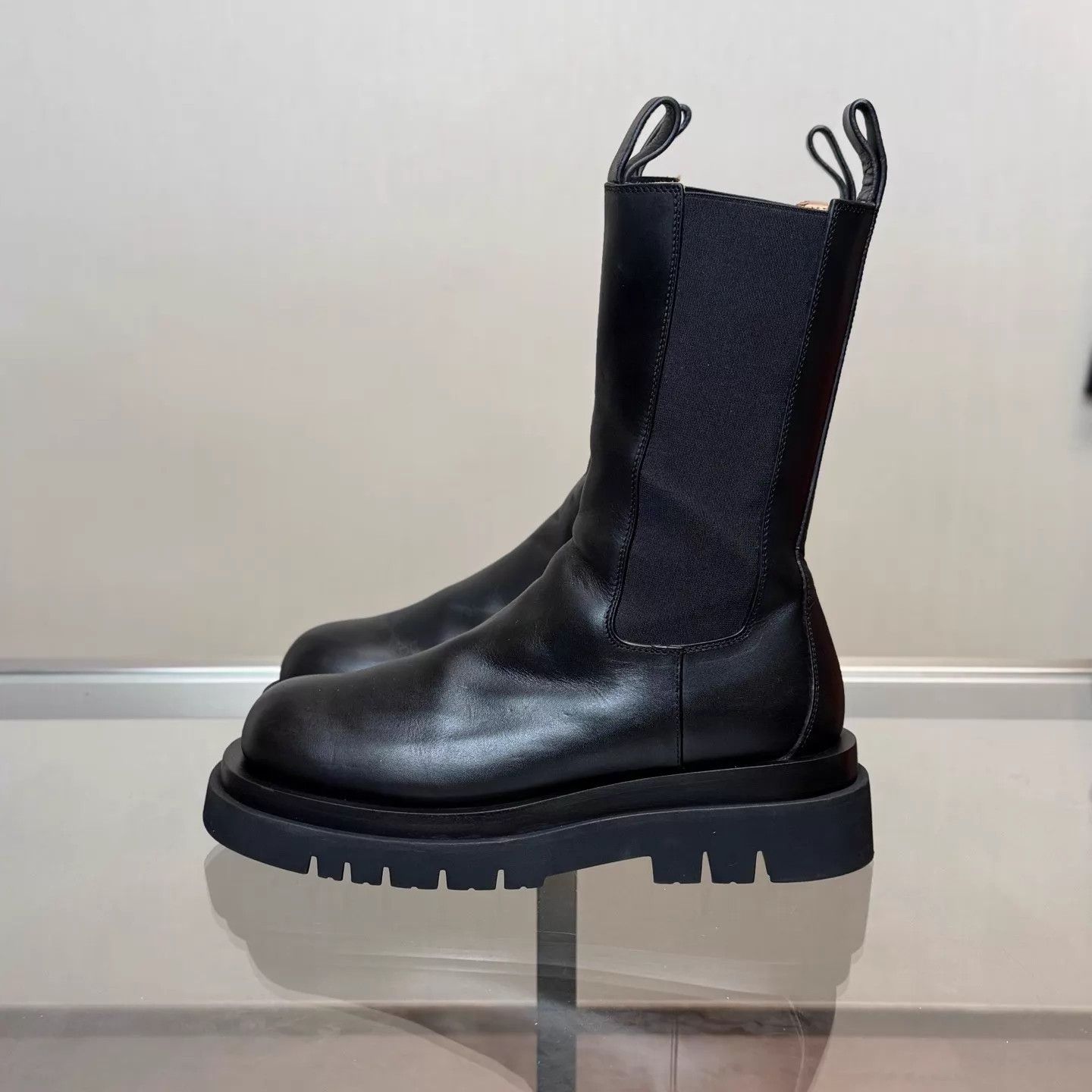 Bottega Veneta Bottega Veneta Black Mid-Calf Boots Size 38.5 98 Size US 8 / IT 38 - 2 Thumbnail