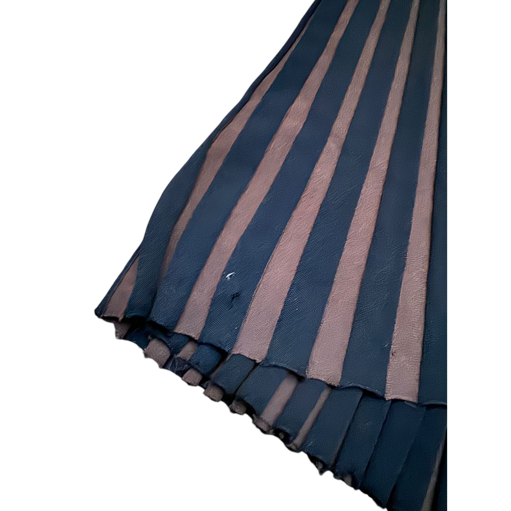 Celine Phoebe Philo Pre Fall 2015 Wide Pleated Black Brown Pants Size 26" / US 2 / IT 38 - 8 Thumbnail