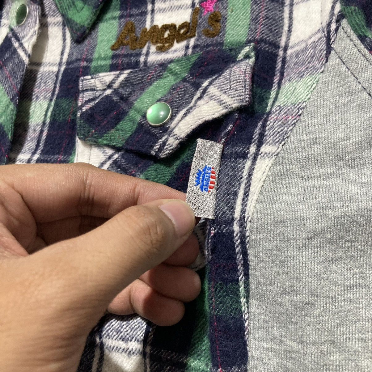 Angel Blue 2000s Angel Blue Flanel Hoodie Plaid ButtonUp Lgb Punk Style Size US XS / EU 42 / 0 - 7 Thumbnail