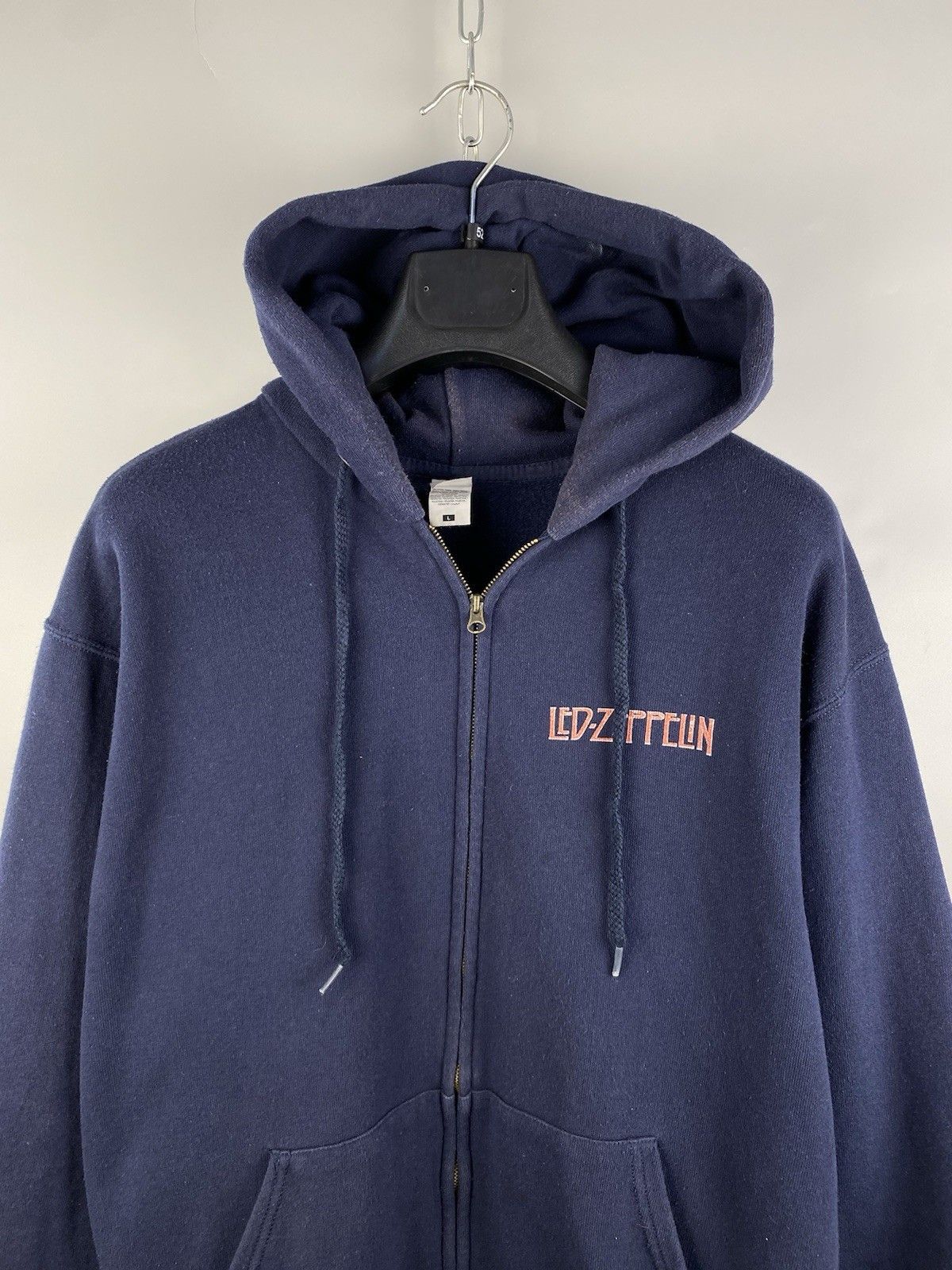 Band Tees Led Zeppelin Full Zip Printed Band Rock Hoodie Size US L / EU 52-54 / 3 - 3 Thumbnail