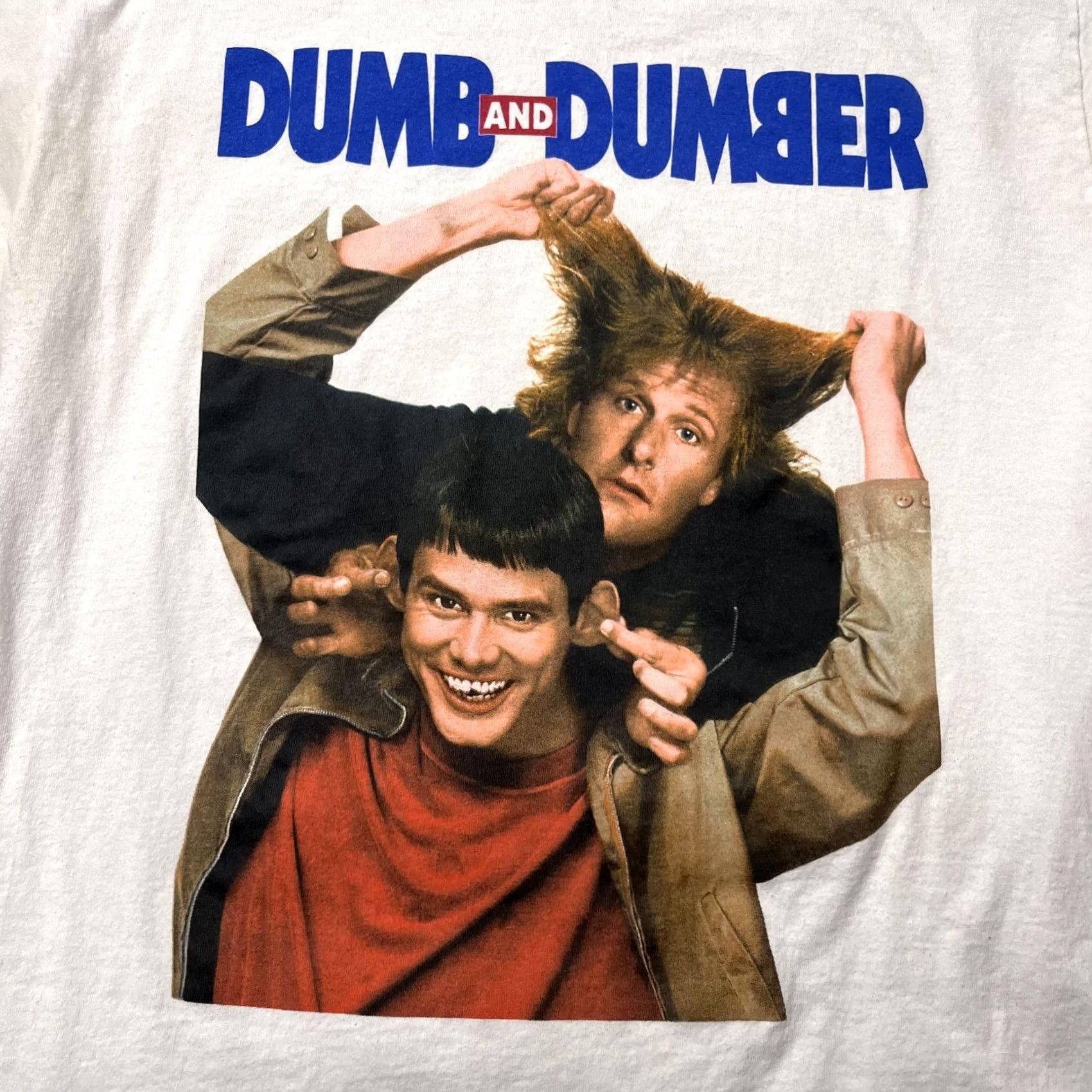 Vintage Hybrid Dumb And Dumber Shirt Mens L White Movie Graphic Comedy Tee T-Shirt Size US L / EU 52-54 / 3 - 2 Thumbnail