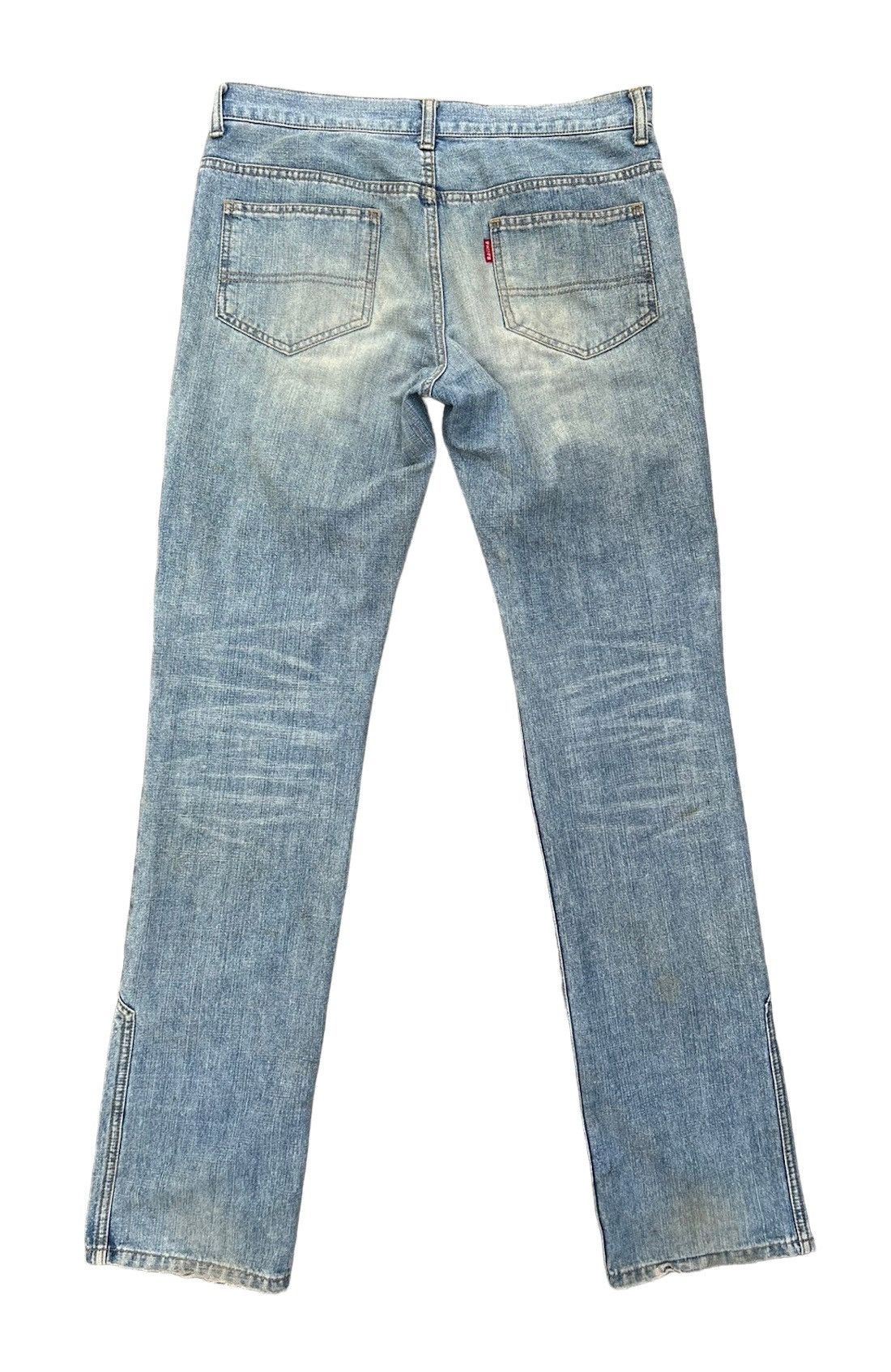 Vintage Vintage Ozone Rocks Japan Ripped Cargo Denim Trashed Jeans Size US 31 - 2 Thumbnail