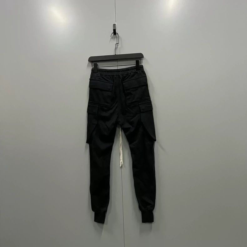 Rick Owens Rick Owens Black Drawstring Cargo Pants-2505 Size US 34 / EU 50 - 2 Thumbnail