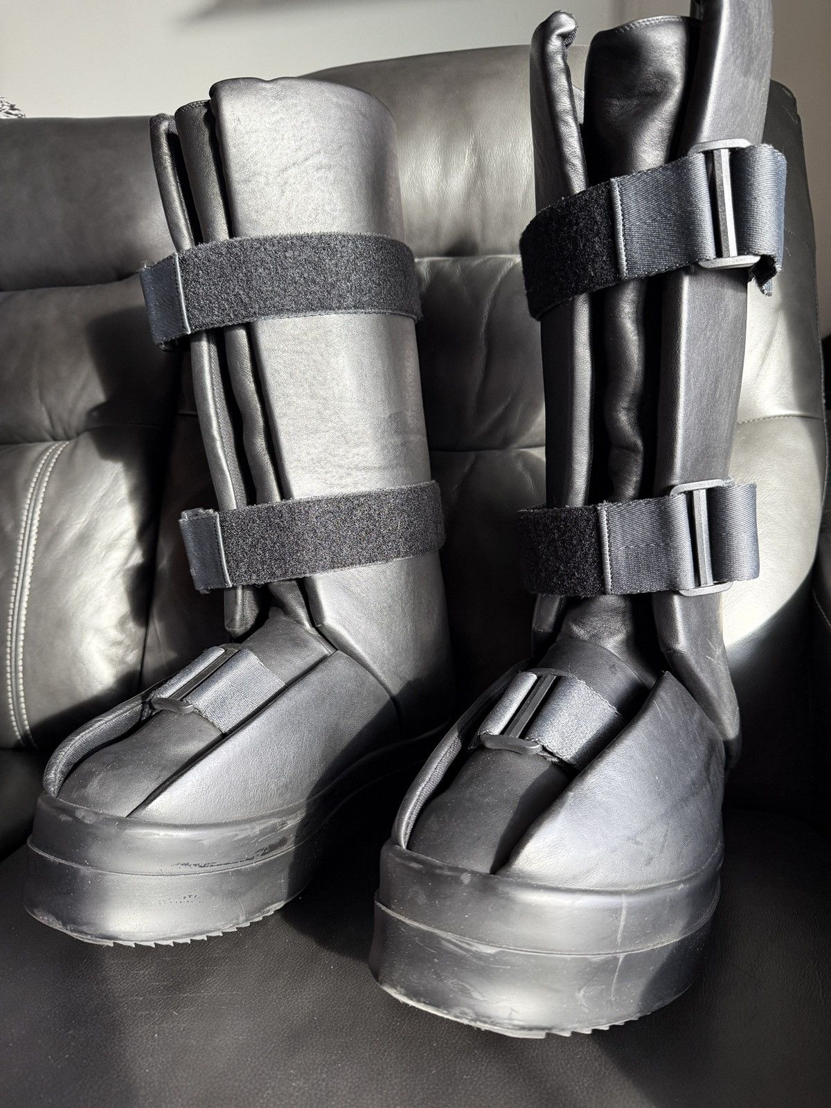 Rick Owens Rick Owens Luxor Hi Runway Splint Boots 45 Size US 12 / EU 45 - 4 Thumbnail