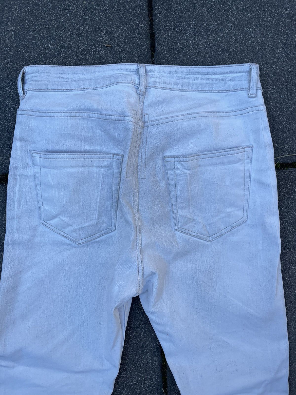 Rick Owens × Rick Owens Drkshdw Drkshdw SS20 detroits cropped white wax denim painter Size US 30 / EU 46 - 6 Thumbnail