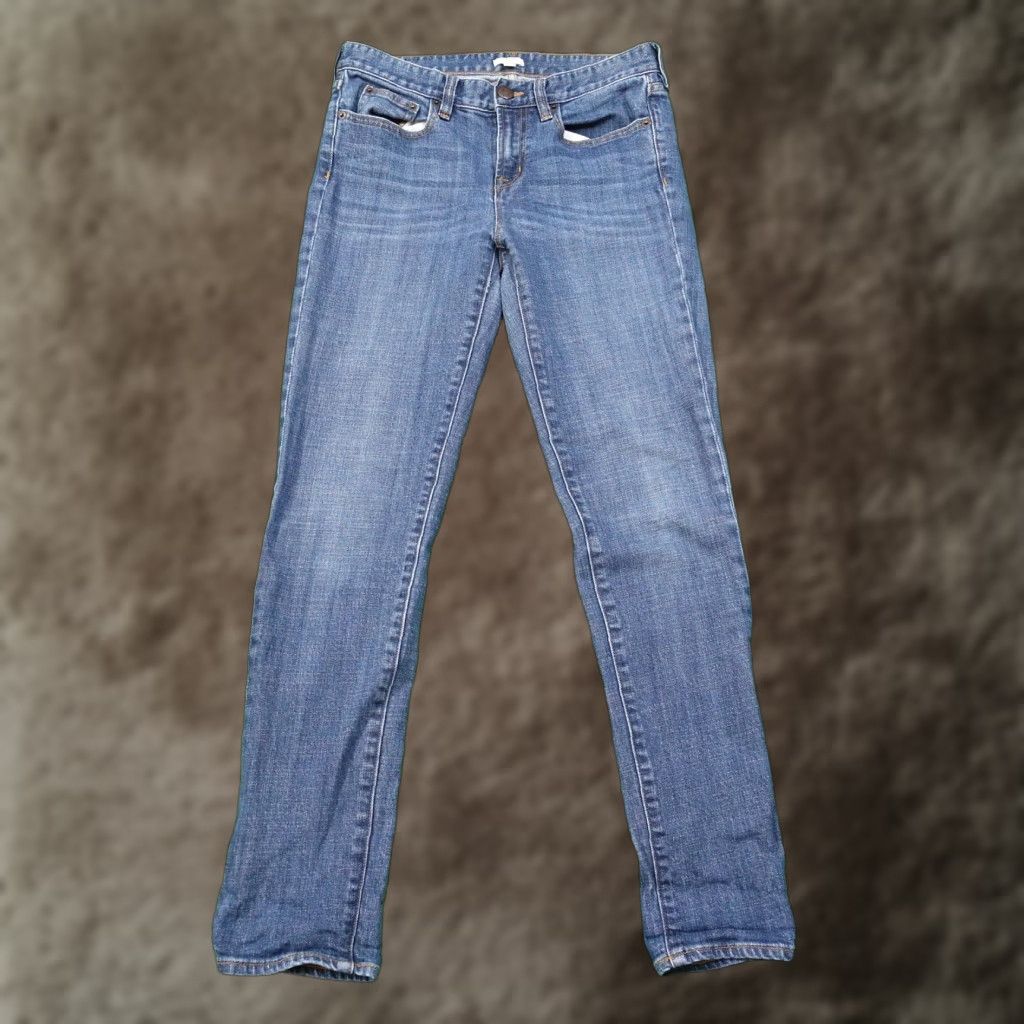J.Crew J.CREW Jeans - Mid Rise Stretch Style 02643 - Denim Blue - Size 27 - Women - Regular Inseam 29" - Blue Denim Pants Size 27" / US 4 / IT 40 - 1 Thumbnail